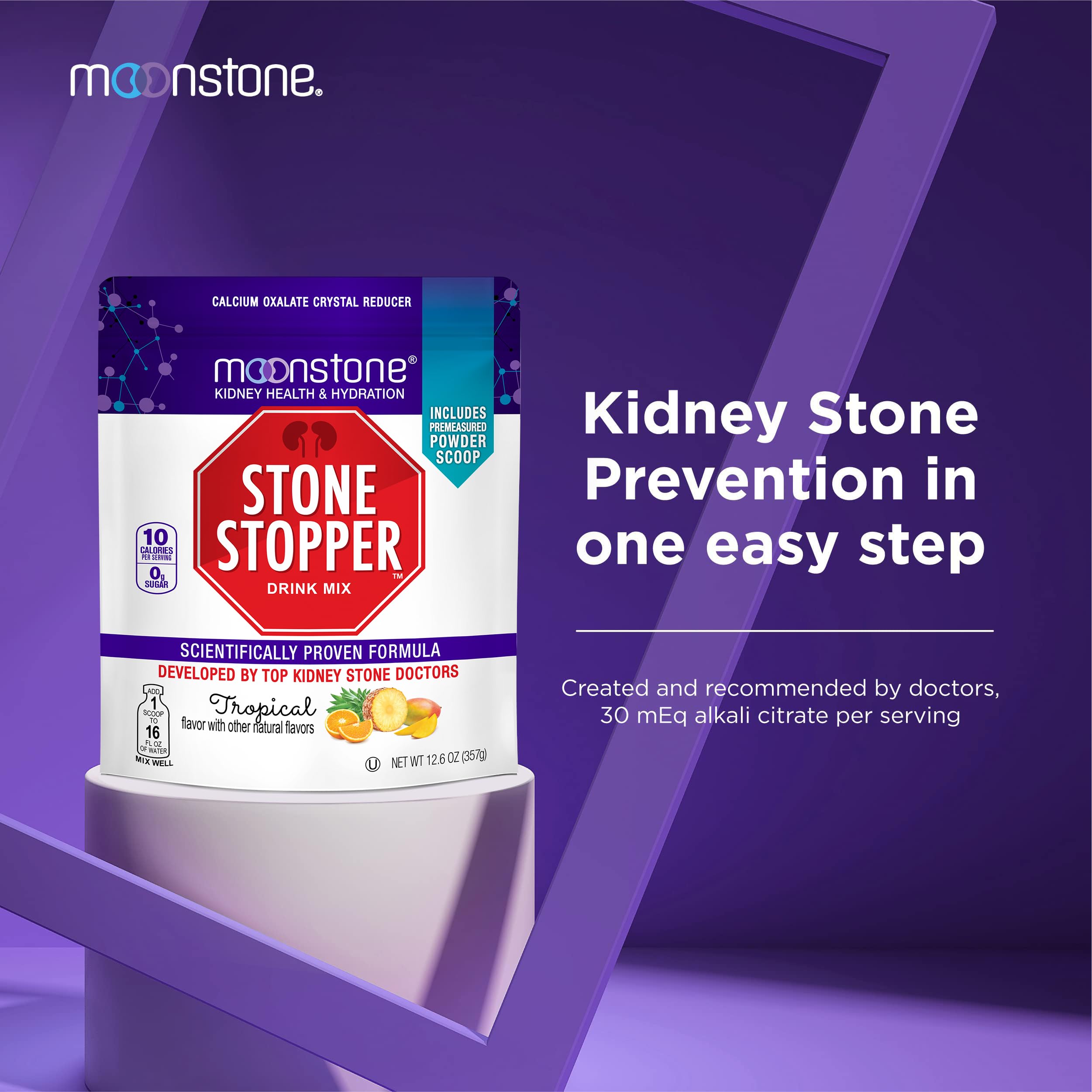 Foto 3 pulgar | Drink Mix Moonstone Stone Stopper Tropical, Suministro De 30 Días - Venta Internacional.