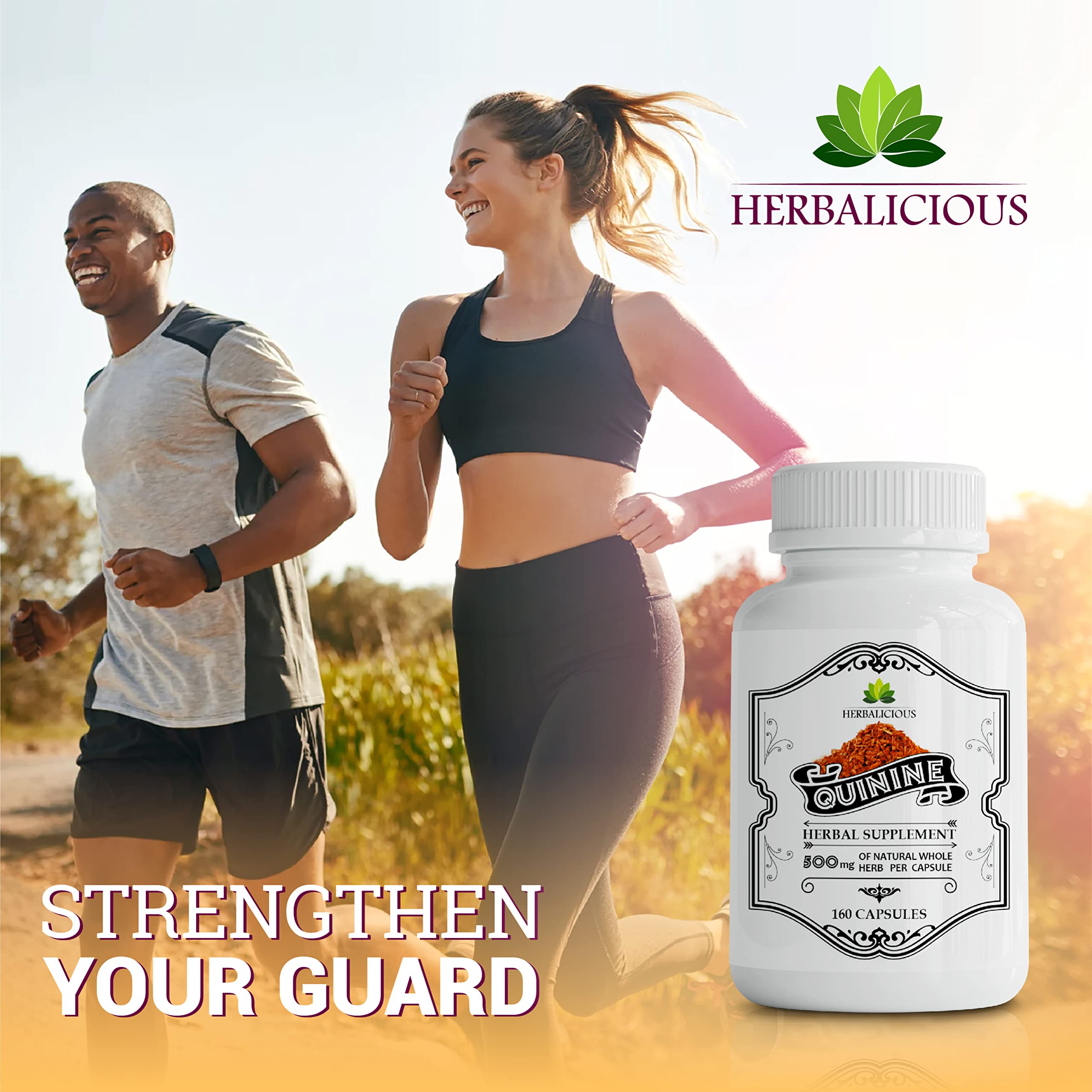 Foto 7 | Suplemento Herbalicious, Cápsulas De Quinina, 500 Mg, 160 Tabletas - Venta Internacional.