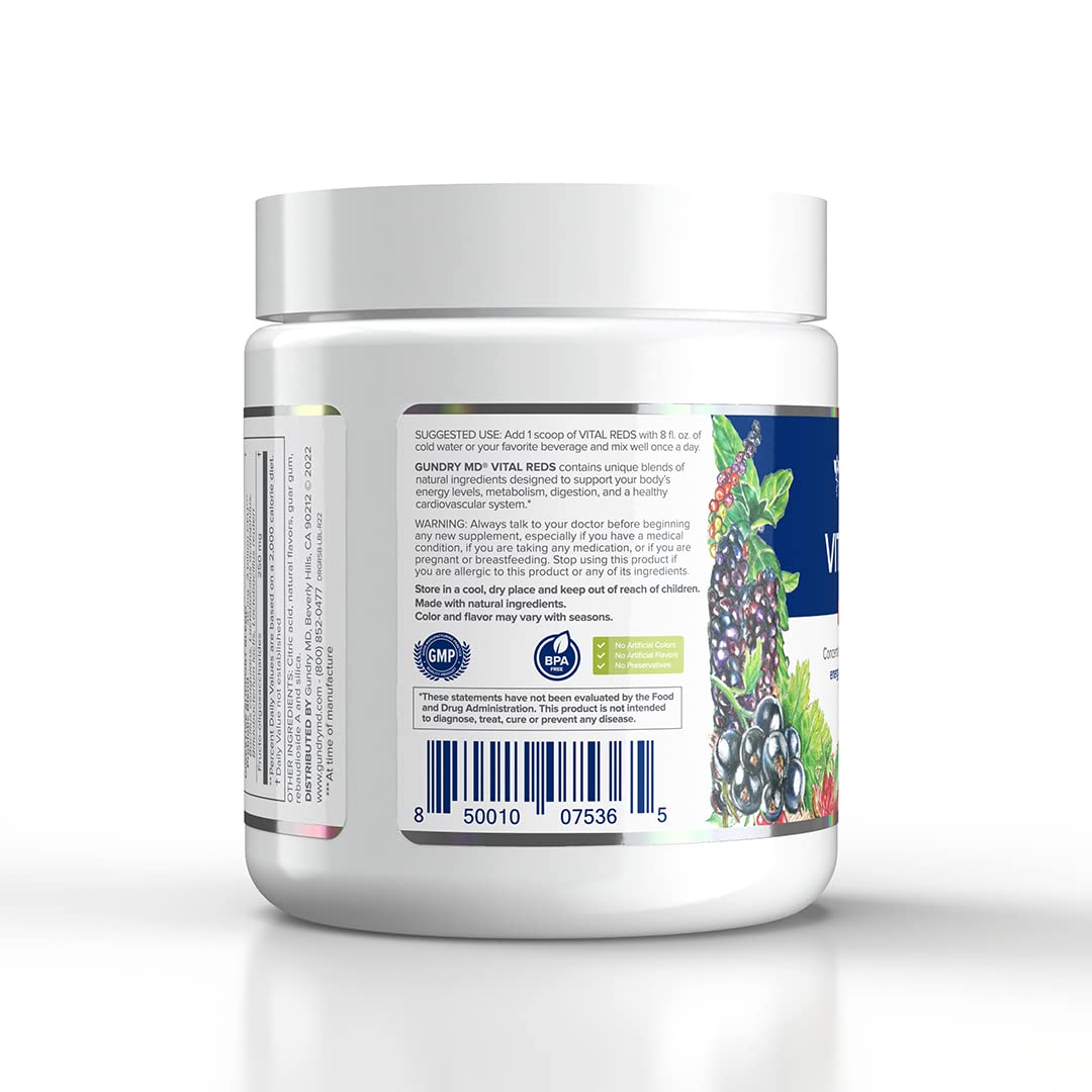 Foto 4 pulgar | Suplemento Gundry Md Vital Reds De Polifenol Concentrado, 120 Ml - Venta Internacional.