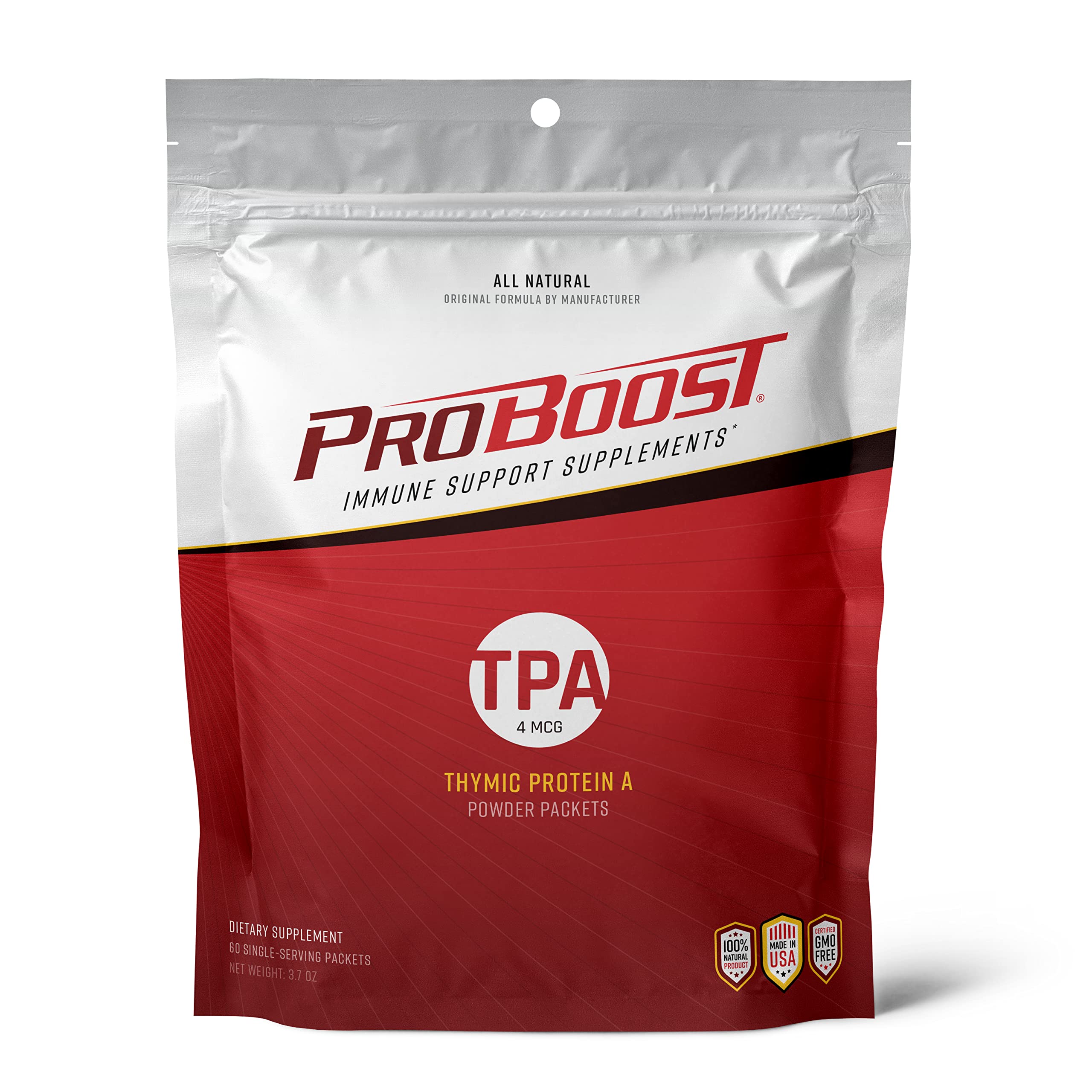 Foto 2 pulgar | Suplemento Proboost Thymic Protein A (tpa), 4 Mcg, 60 Paquetes - Venta Internacional.