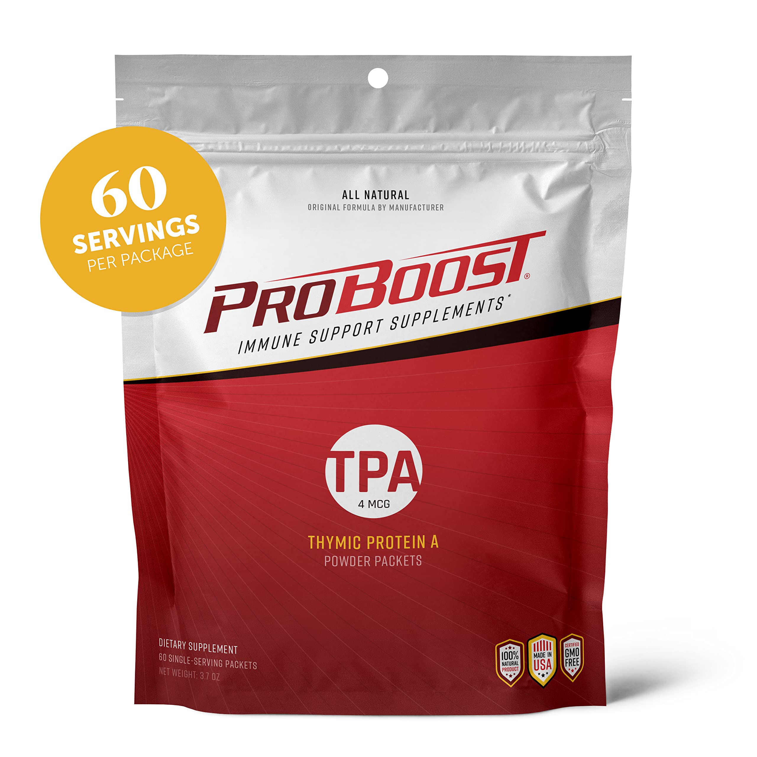 Foto 4 pulgar | Suplemento Proboost Thymic Protein A (tpa), 4 Mcg, 60 Paquetes - Venta Internacional.