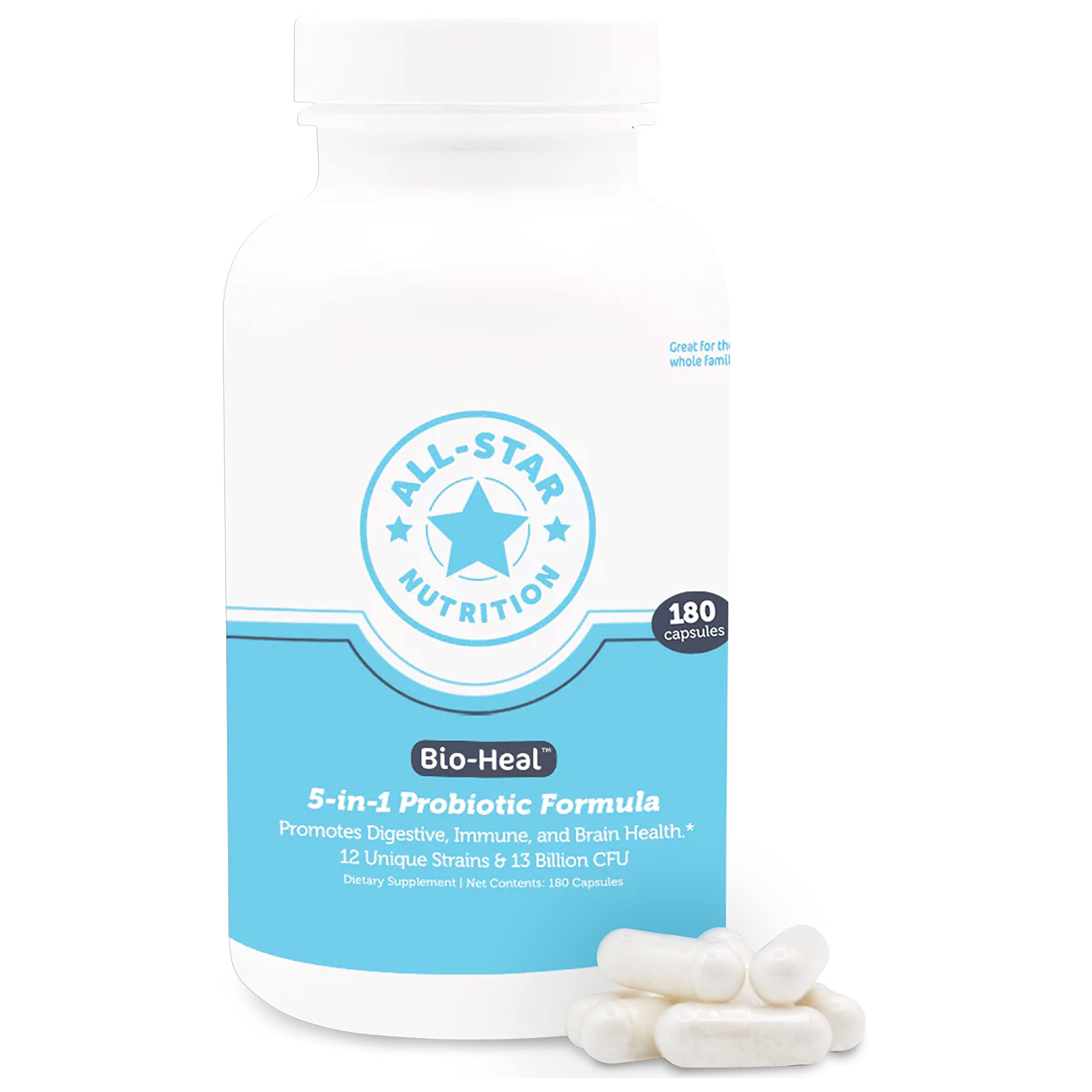 Foto 1 | Cápsulas Probióticas All-star Nutrition Bio-heal 5 En 1 - Venta Internacional.