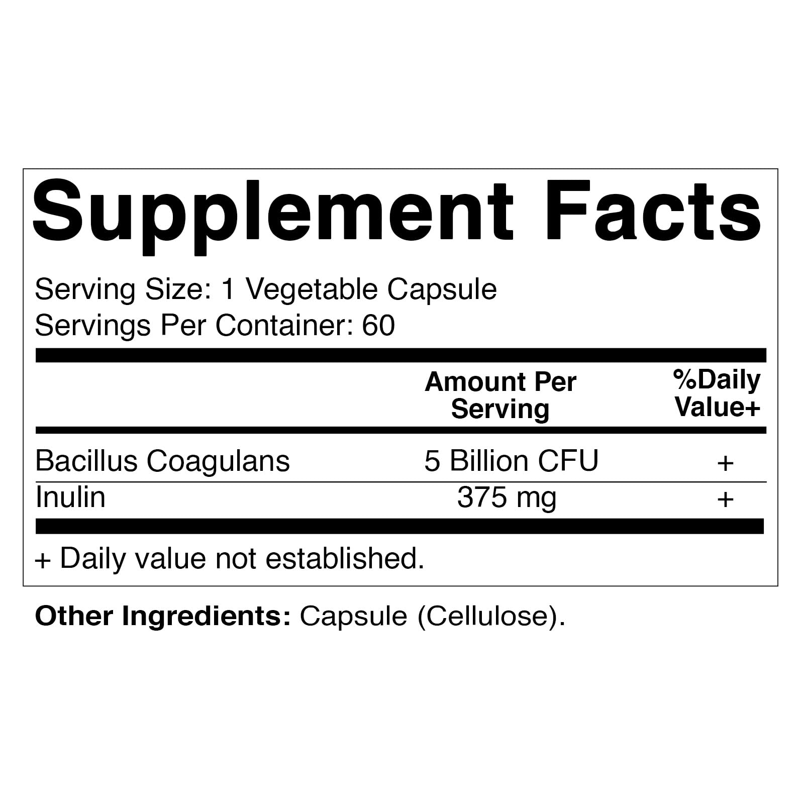 Foto 3 pulgar | Suplemento Probiótico Vitamatic Bacillus Coagulans 60 Cápsulas - Venta Internacional.