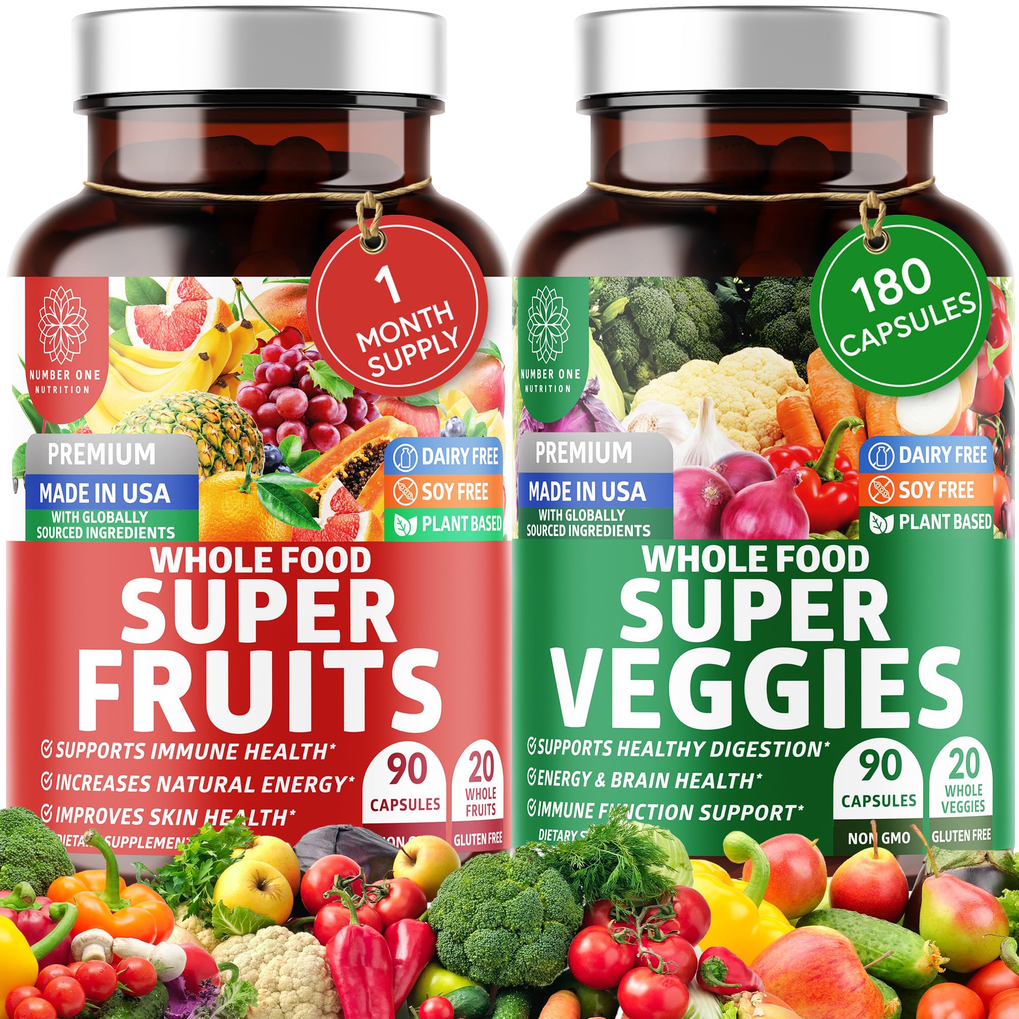 Foto 2 pulgar | Suplemento Number One Nutrition N1n Super Frutas Y Verduras - Venta Internacional.
