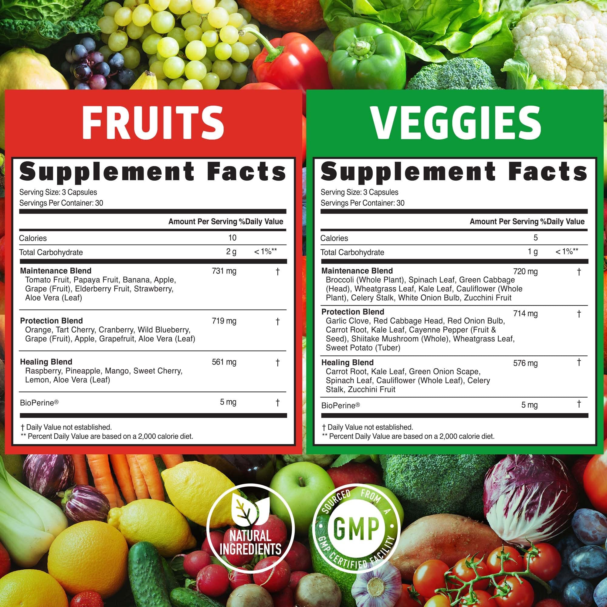 Foto 4 pulgar | Suplemento Number One Nutrition N1n Super Frutas Y Verduras - Venta Internacional.
