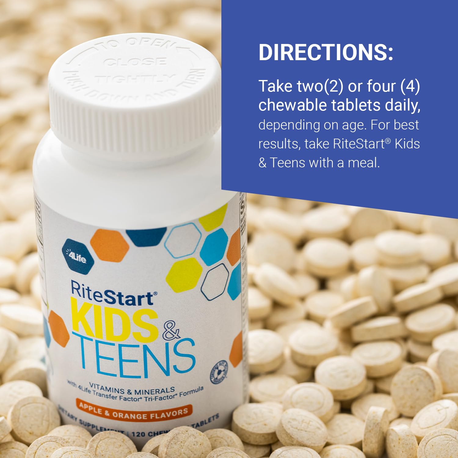 Foto 6 pulgar | Suplemento 4life Ritestart Para Niños Y Adolescentes Con 120 Tabletas - Venta Internacional.