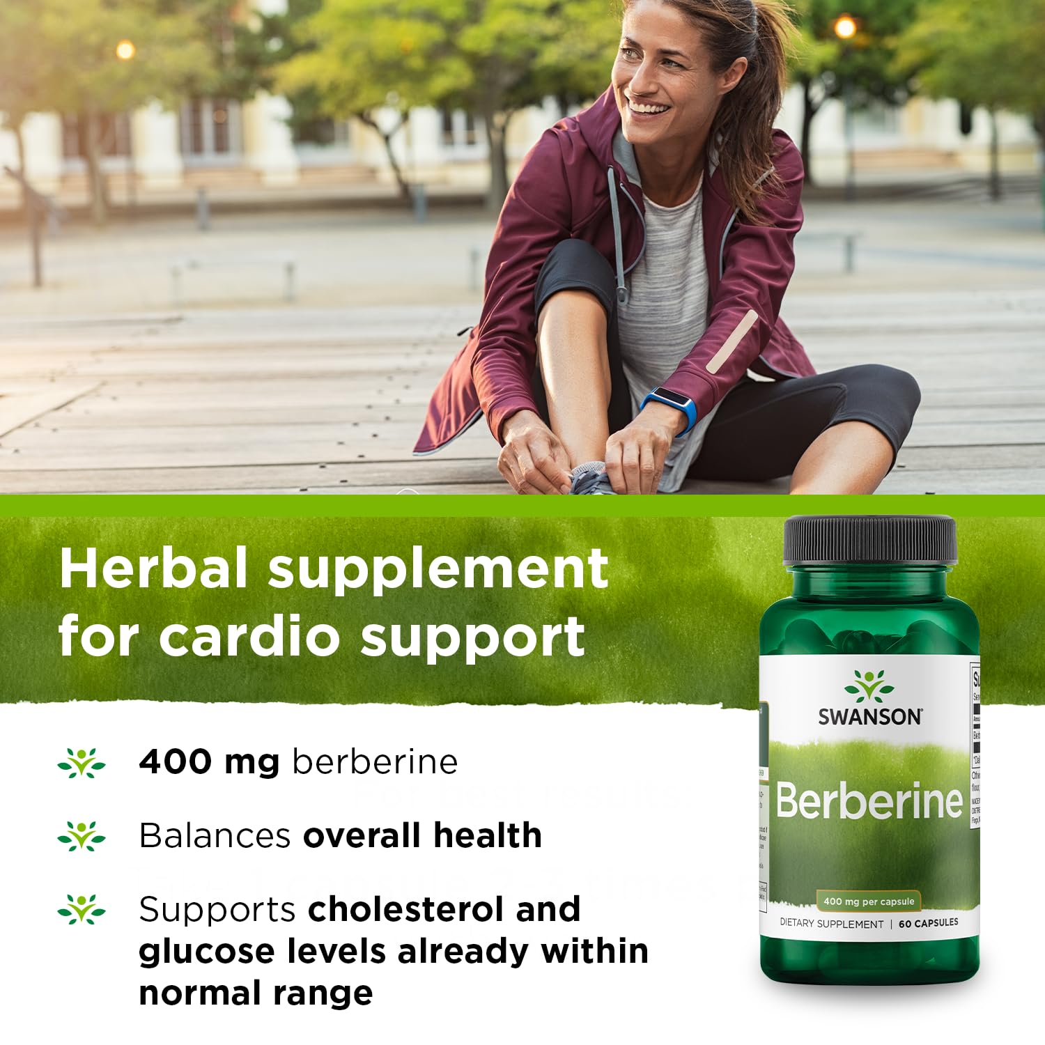 Foto 4 pulgar | Suplemento Swanson Berberine Hcl 400 Mg 60 Cápsulas - Venta Internacional.