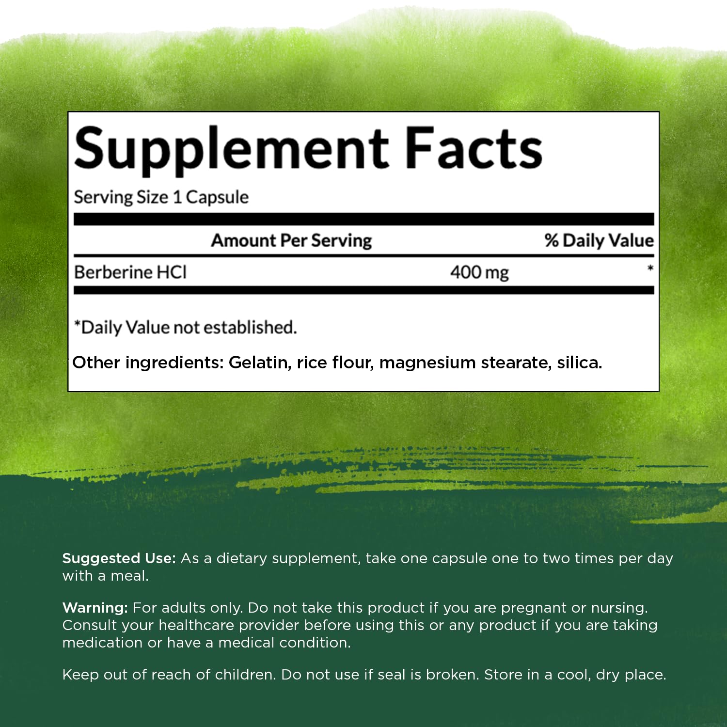 Foto 6 pulgar | Suplemento Swanson Berberine Hcl 400 Mg 60 Cápsulas - Venta Internacional.