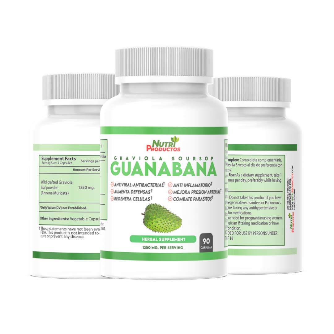 Foto 5 | Suplemento Nutrisalud Products, Cápsulas De Guanábana, 1350 Mg - Venta Internacional.