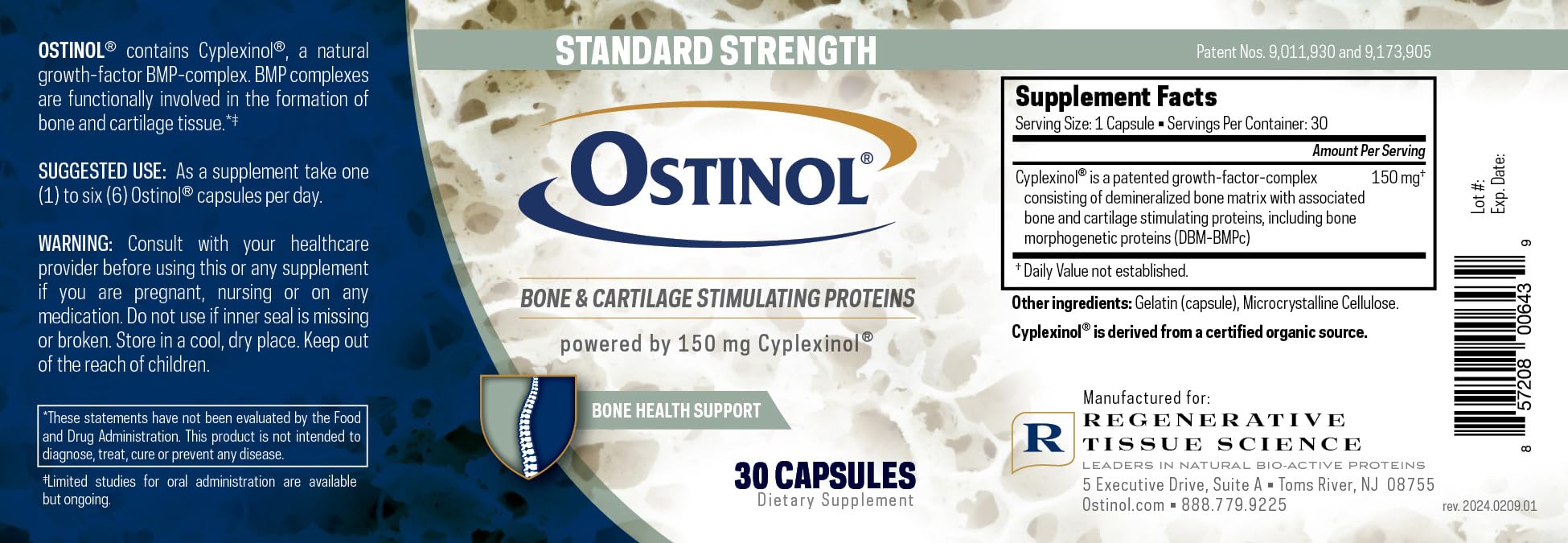 Foto 7 pulgar | Suplemento Ostinol Standard 150 Mg Para Huesos Y Articulaciones, 30 Cápsulas - Venta Internacional.