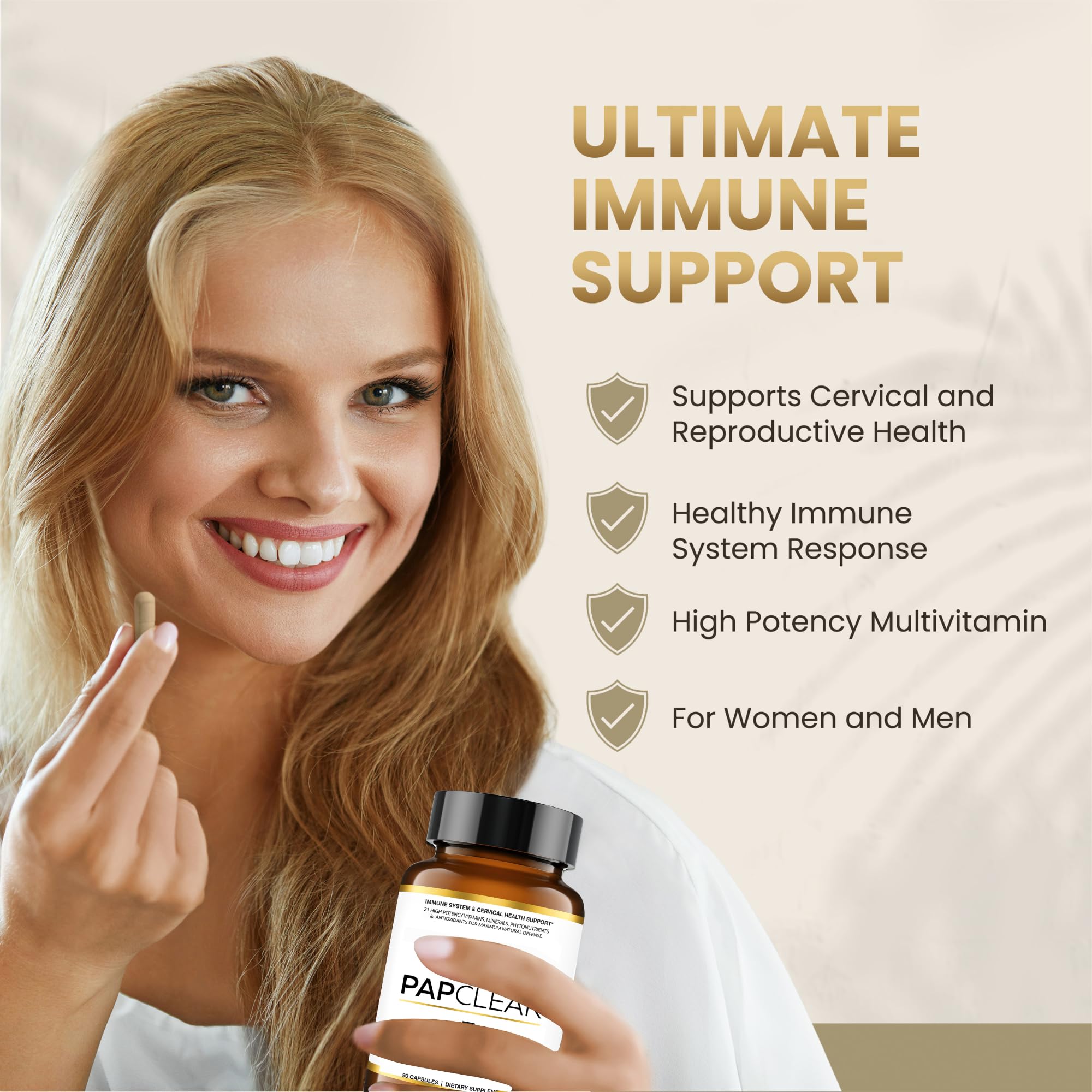 Foto 5 pulgar | Suplemento Papclear Immune Support 90 Cápsulas - Venta Internacional.