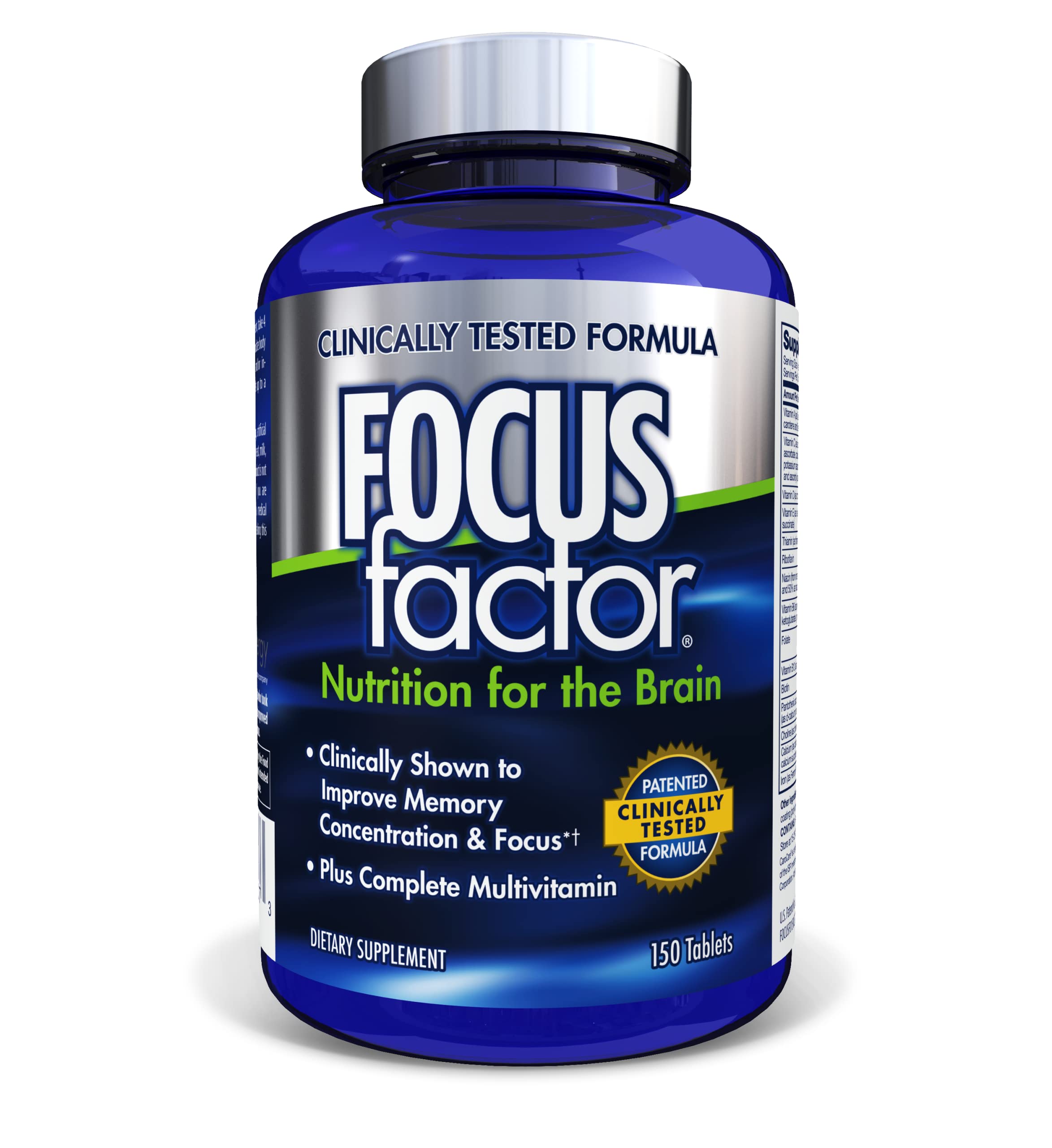Foto 2 pulgar | Suplemento Cerebral Focus Factor Nutrition 150 Comprimidos - Venta Internacional.