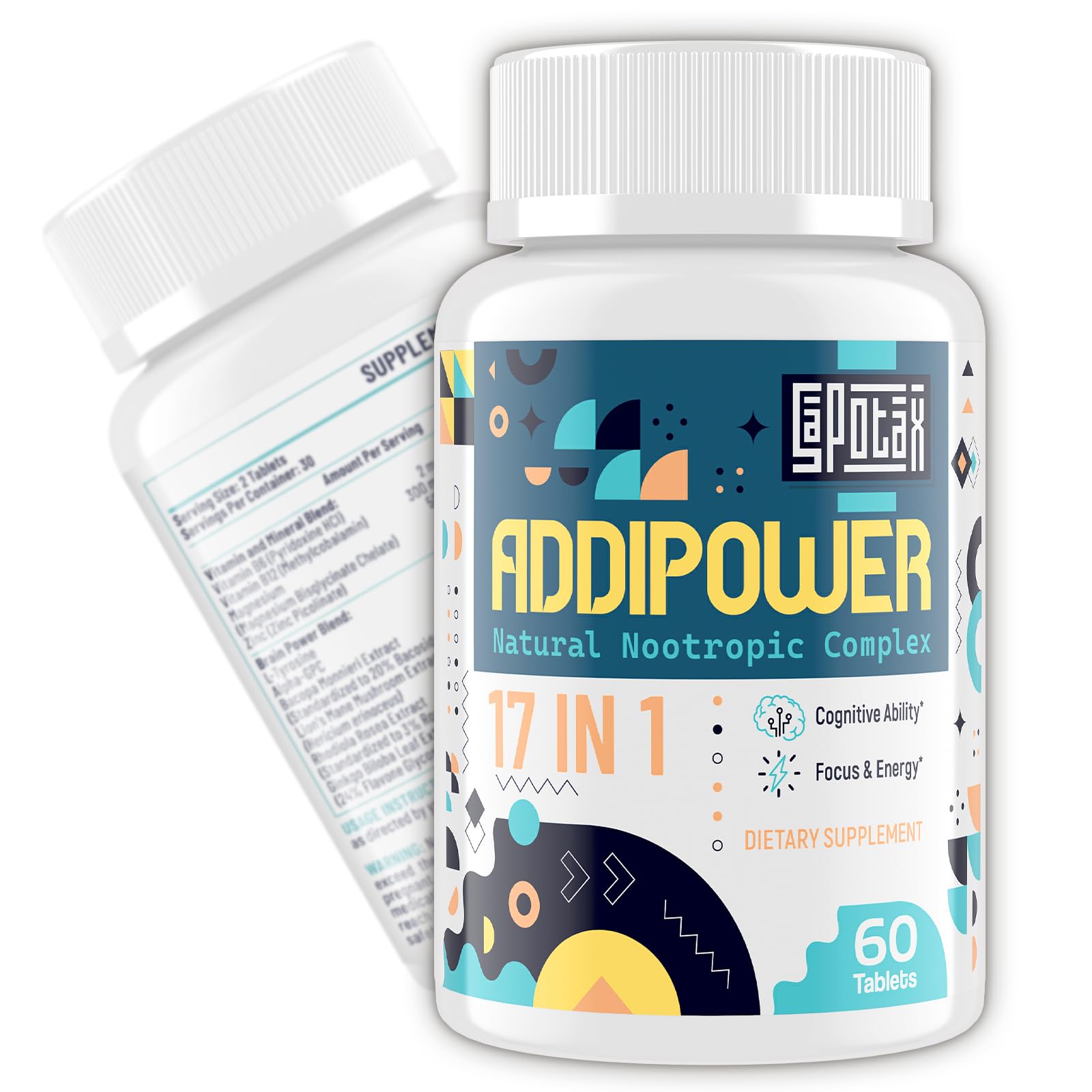 Foto 1 | Suplemento Cerebral Sapotax Memory Focus 17 En 1, 60 Comprimidos - Venta Internacional.