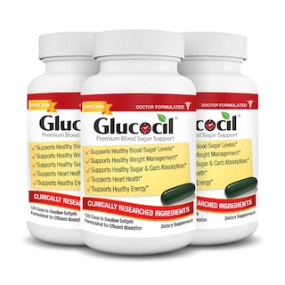 Foto 1 | Suplemento Glucocil Softgels Premium Para Aumentar El Azúcar En Sangre, Paquete De 3 - Venta Internacional.