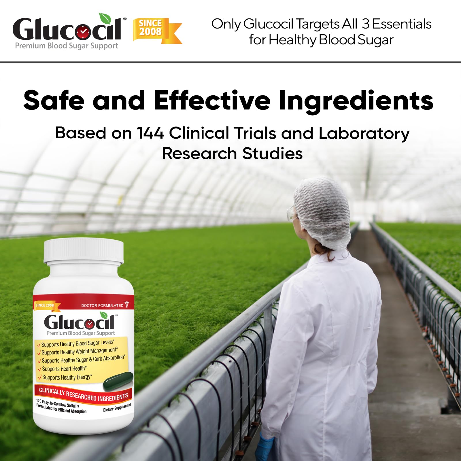 Foto 7 pulgar | Suplemento Glucocil Softgels Premium Para Aumentar El Azúcar En Sangre, Paquete De 3 - Venta Internacional.
