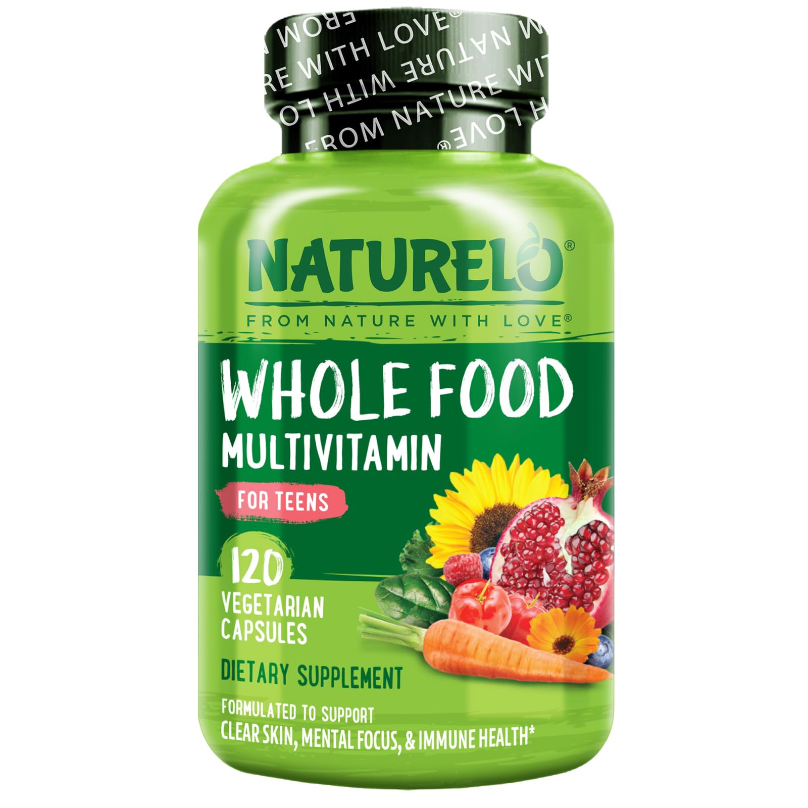 Foto 2 pulgar | Multivitamínico Naturelo Whole Food Para Adolescentes 120 Cápsulas - Venta Internacional.