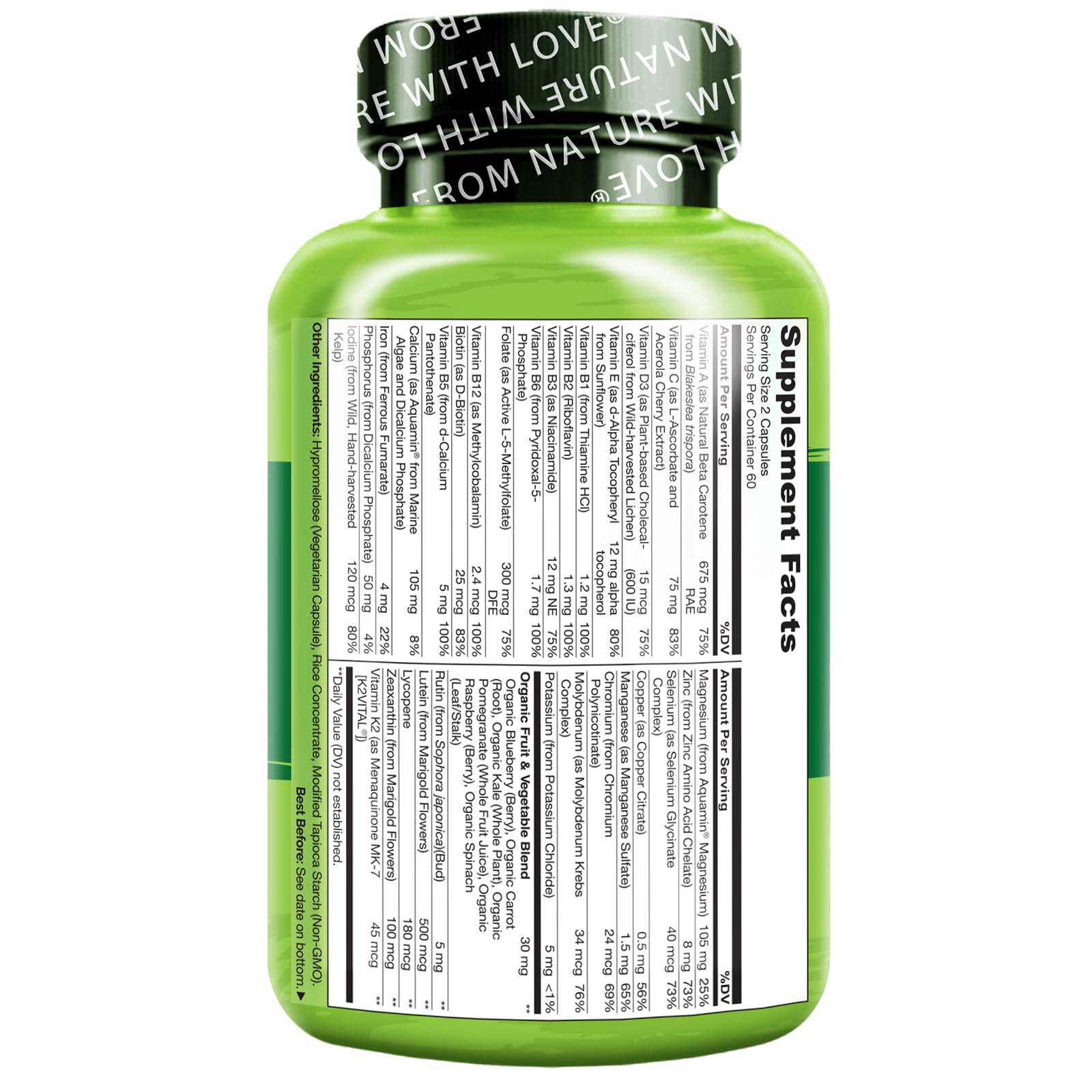 Foto 3 pulgar | Multivitamínico Naturelo Whole Food Para Adolescentes 120 Cápsulas - Venta Internacional.