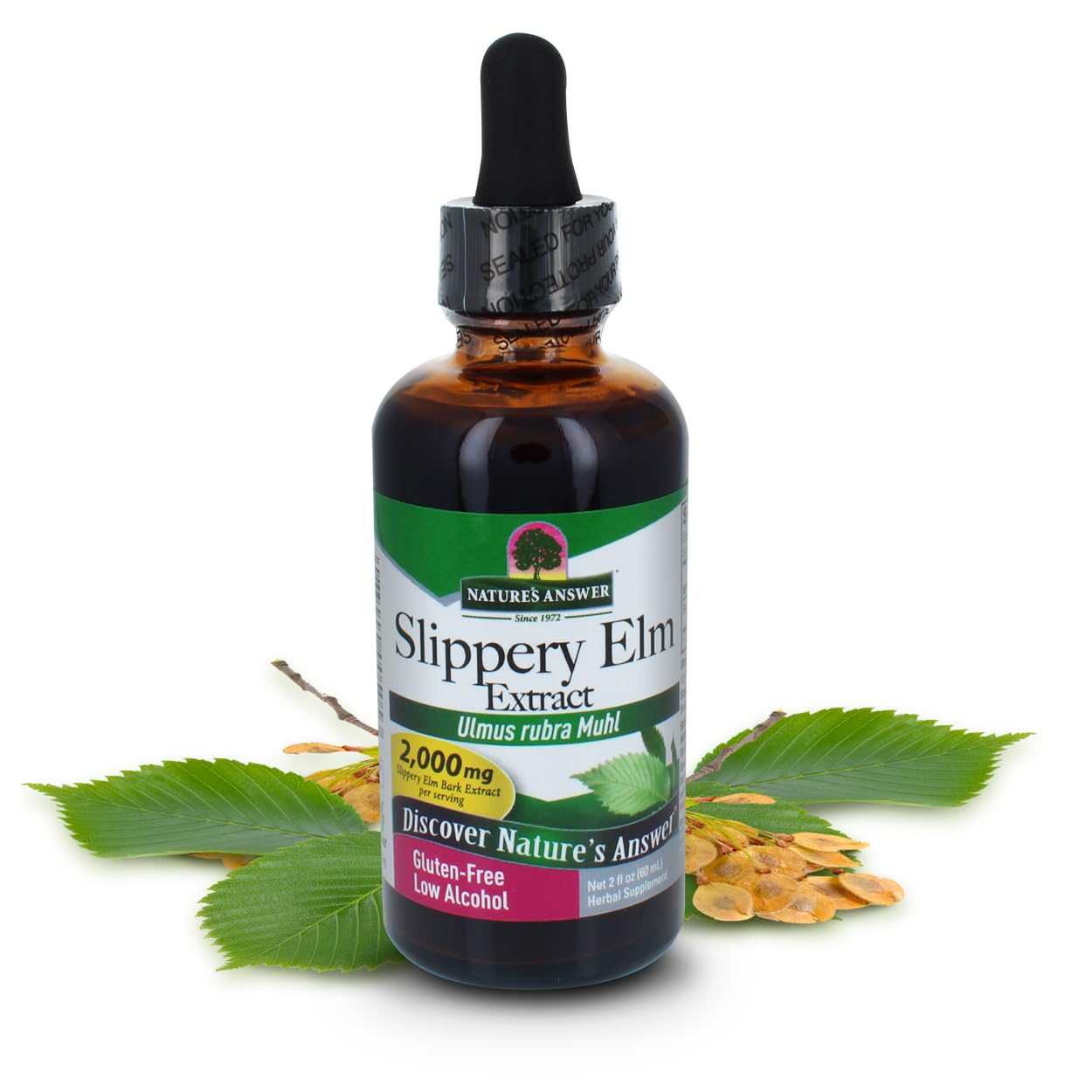 Foto 1 | Suplemento De Extracto De Olmo Resbaladizo De Nature's Answer, 60 Ml - Venta Internacional.