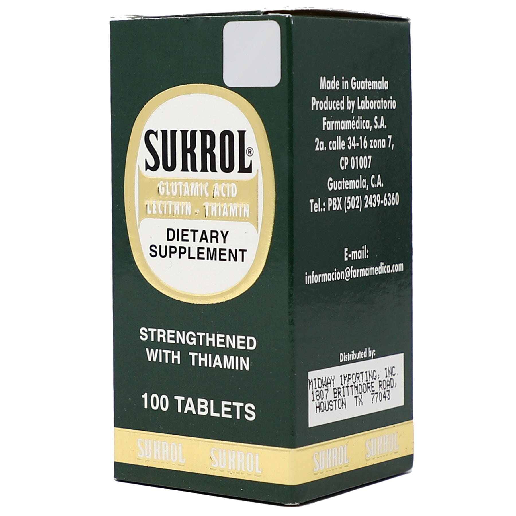 Foto 5 pulgar | Suplemento Vitamínico Sukrol Improve Healthy Brain 100 Comprimidos - Venta Internacional.