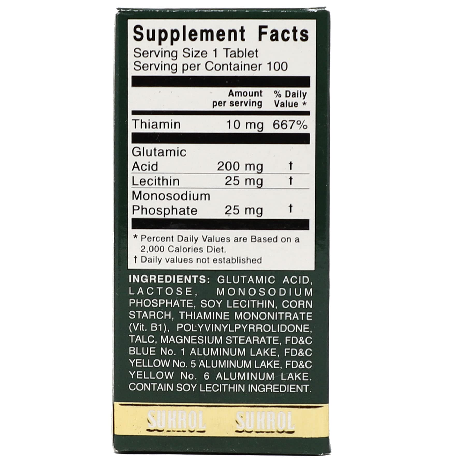 Foto 6 pulgar | Suplemento Vitamínico Sukrol Improve Healthy Brain 100 Comprimidos - Venta Internacional.