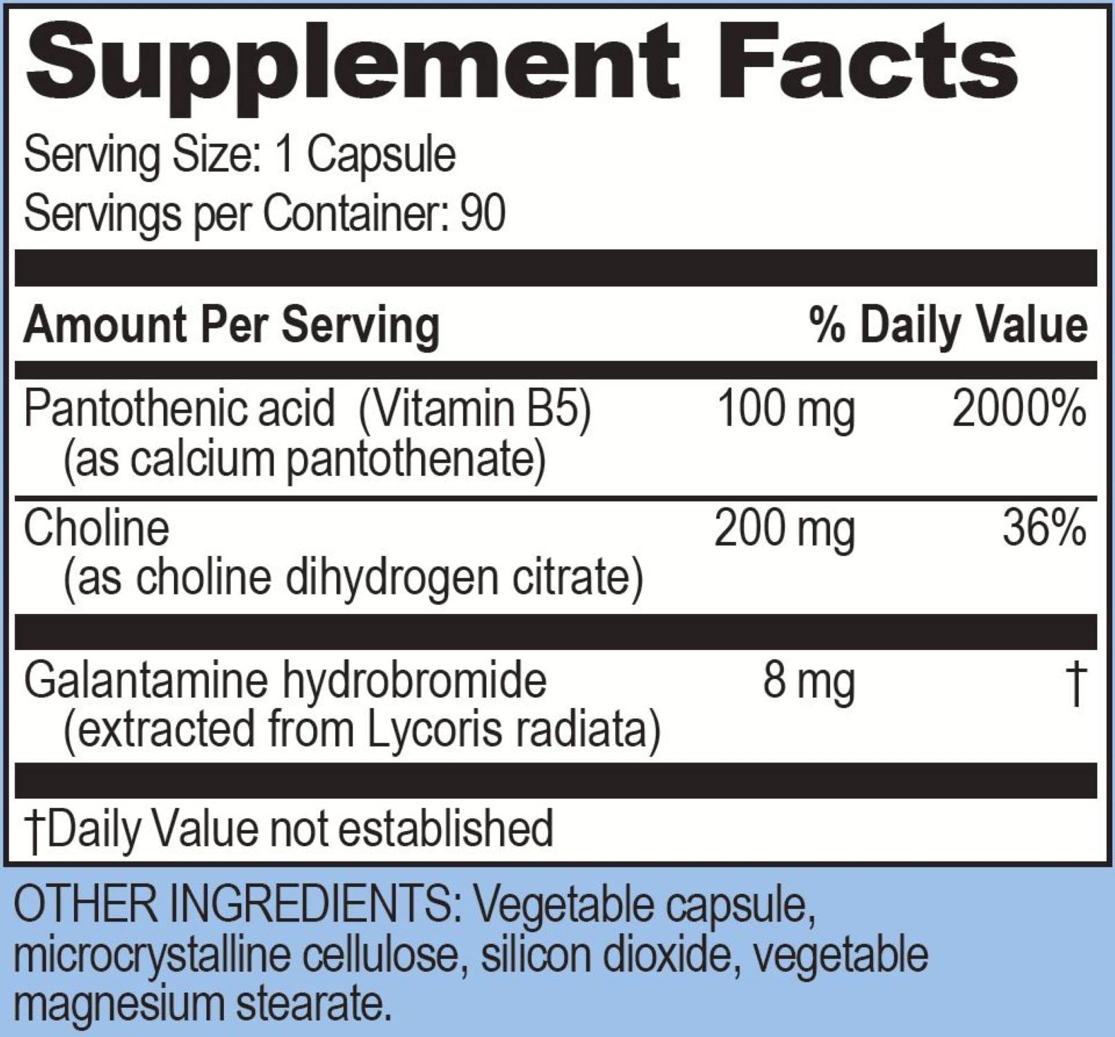 Foto 3 pulgar | Suplemento Life Enhance Galantamine 8 Mg De Galantamina - Venta Internacional.