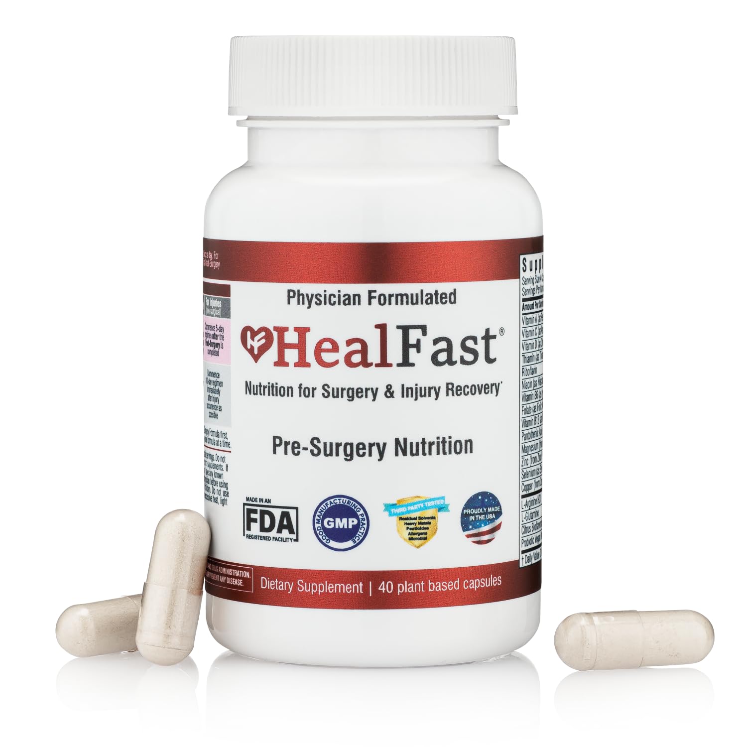 Foto 2 pulgar | Complemente La Fórmula Preoperatoria Healfast Para Cirugía Y Recuperación De Lesiones - Venta Internacional.