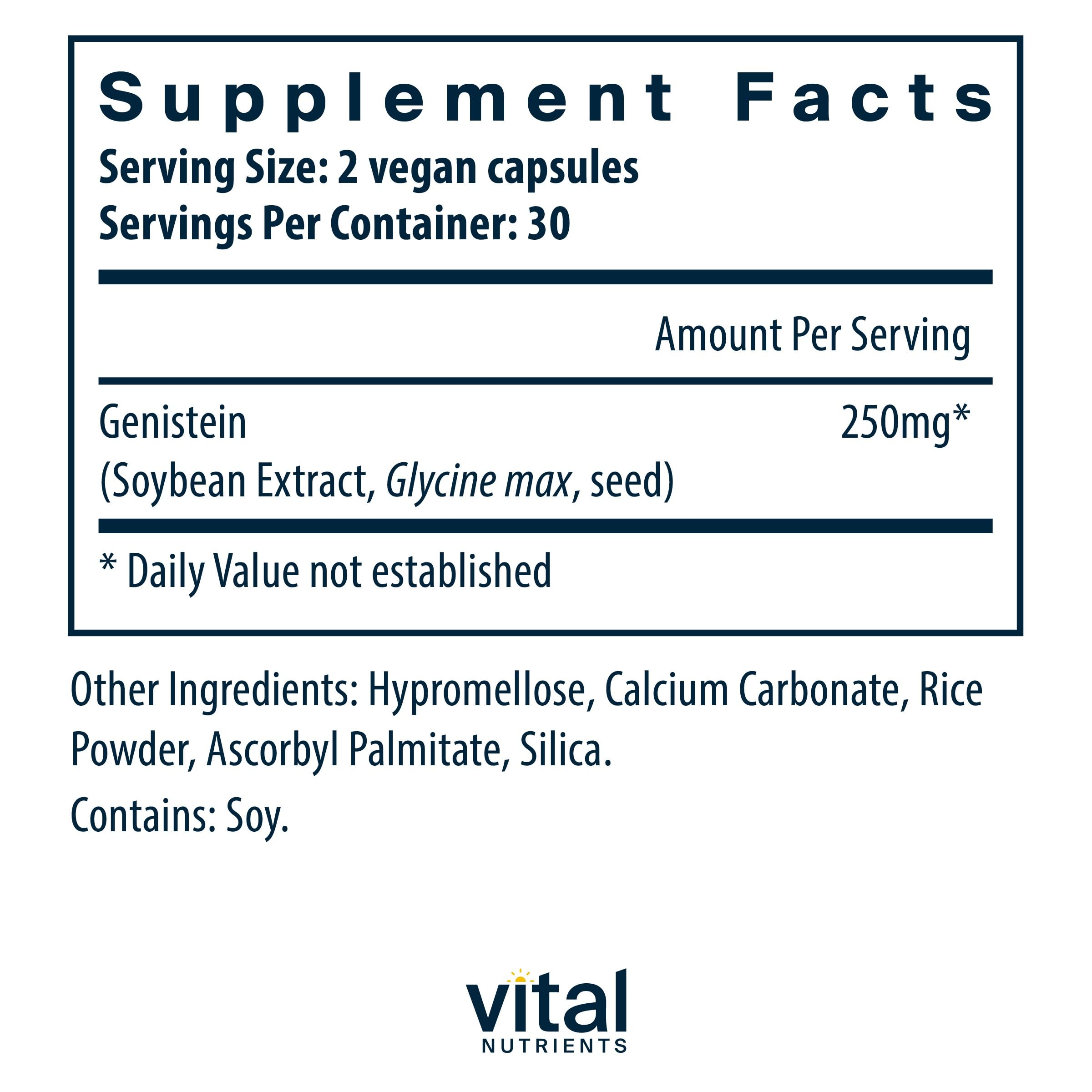 Foto 3 pulgar | Suplemento Vital Nutrients Genistein 60 Cápsulas - Venta Internacional.
