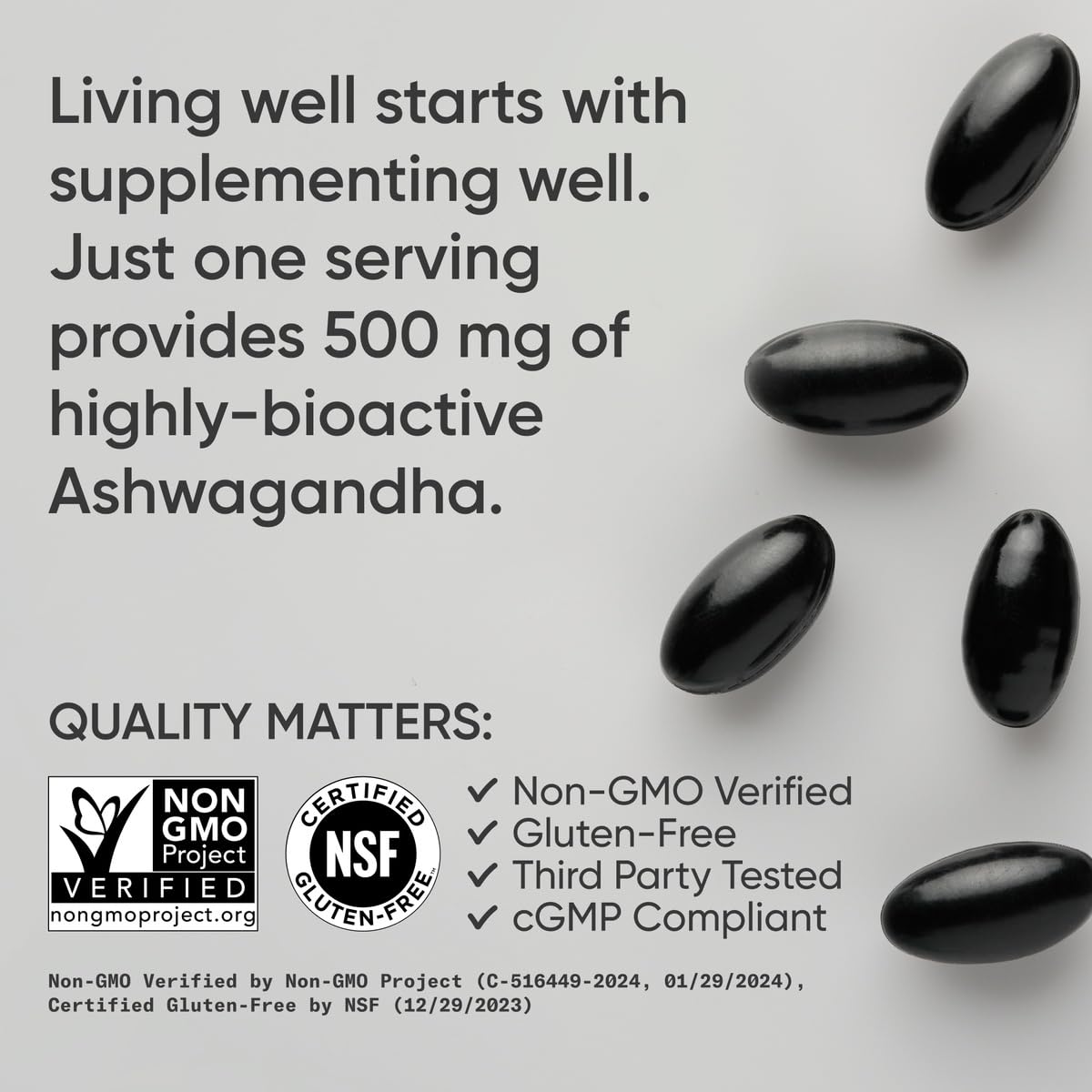 Foto 5 pulgar | Cápsulas Blandas De Ashwagandha Supplement Sports Research, 120 Unidades - Venta Internacional.