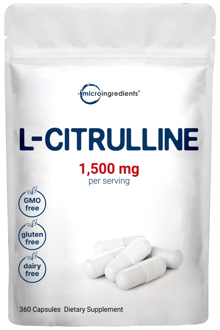 Foto 2 pulgar | Suplemento De Microingredientes: L-citrulina 1500 Mg, 360 Cápsulas - Venta Internacional.