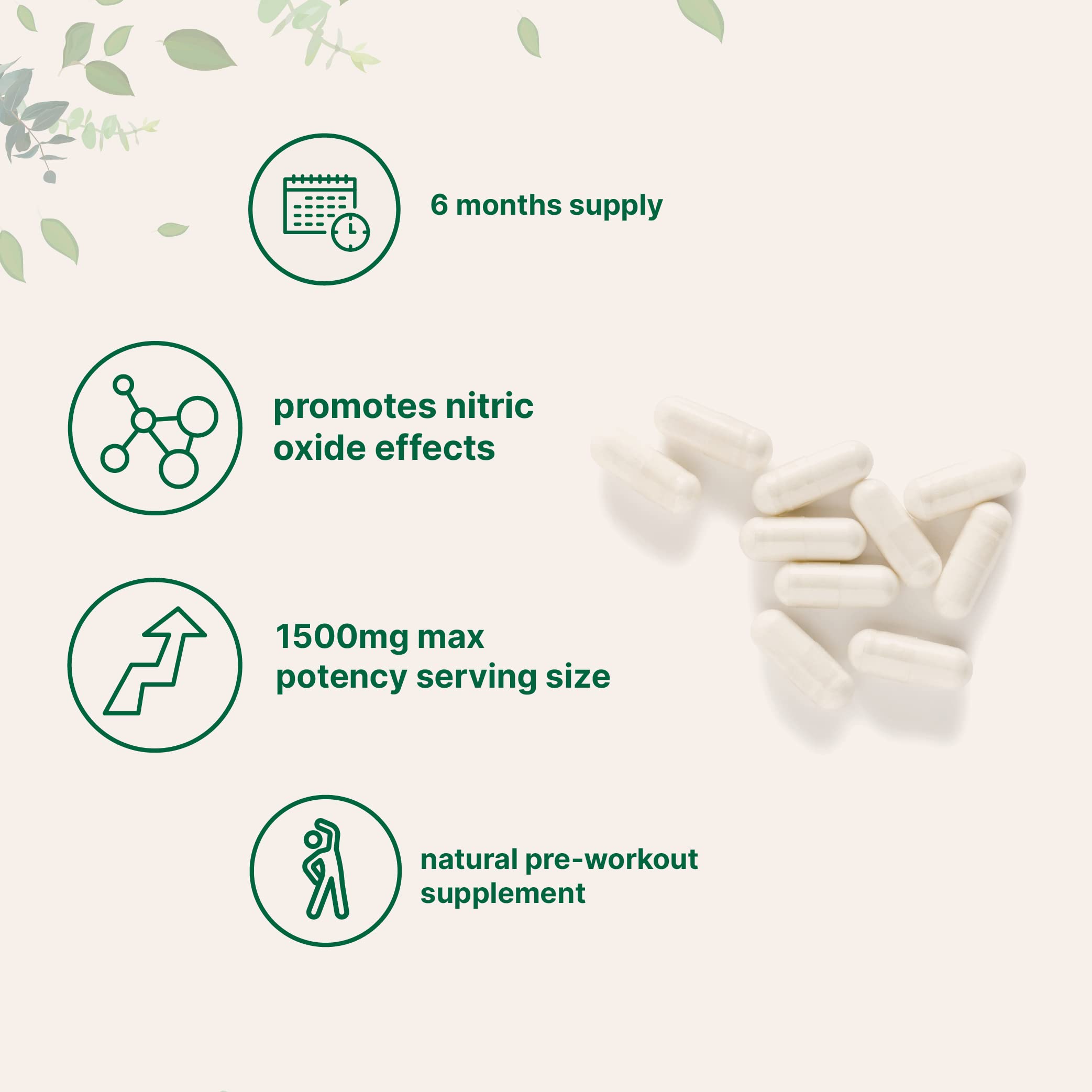Foto 4 pulgar | Suplemento De Microingredientes: L-citrulina 1500 Mg, 360 Cápsulas - Venta Internacional.