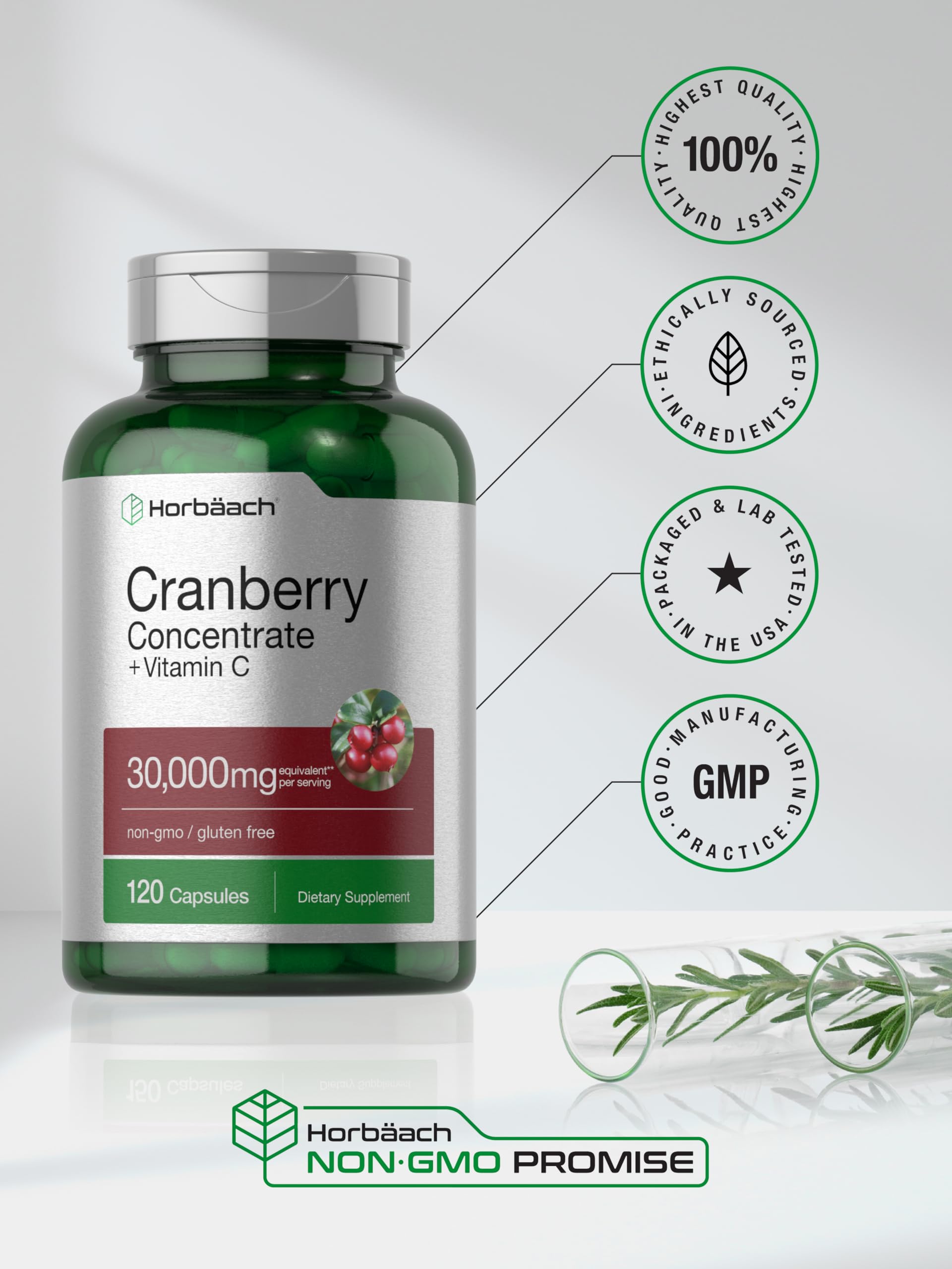 Foto 6 | Suplemento De Extracto Concentrado De Arándano Horbäach De 30.000 Mg - Venta Internacional.