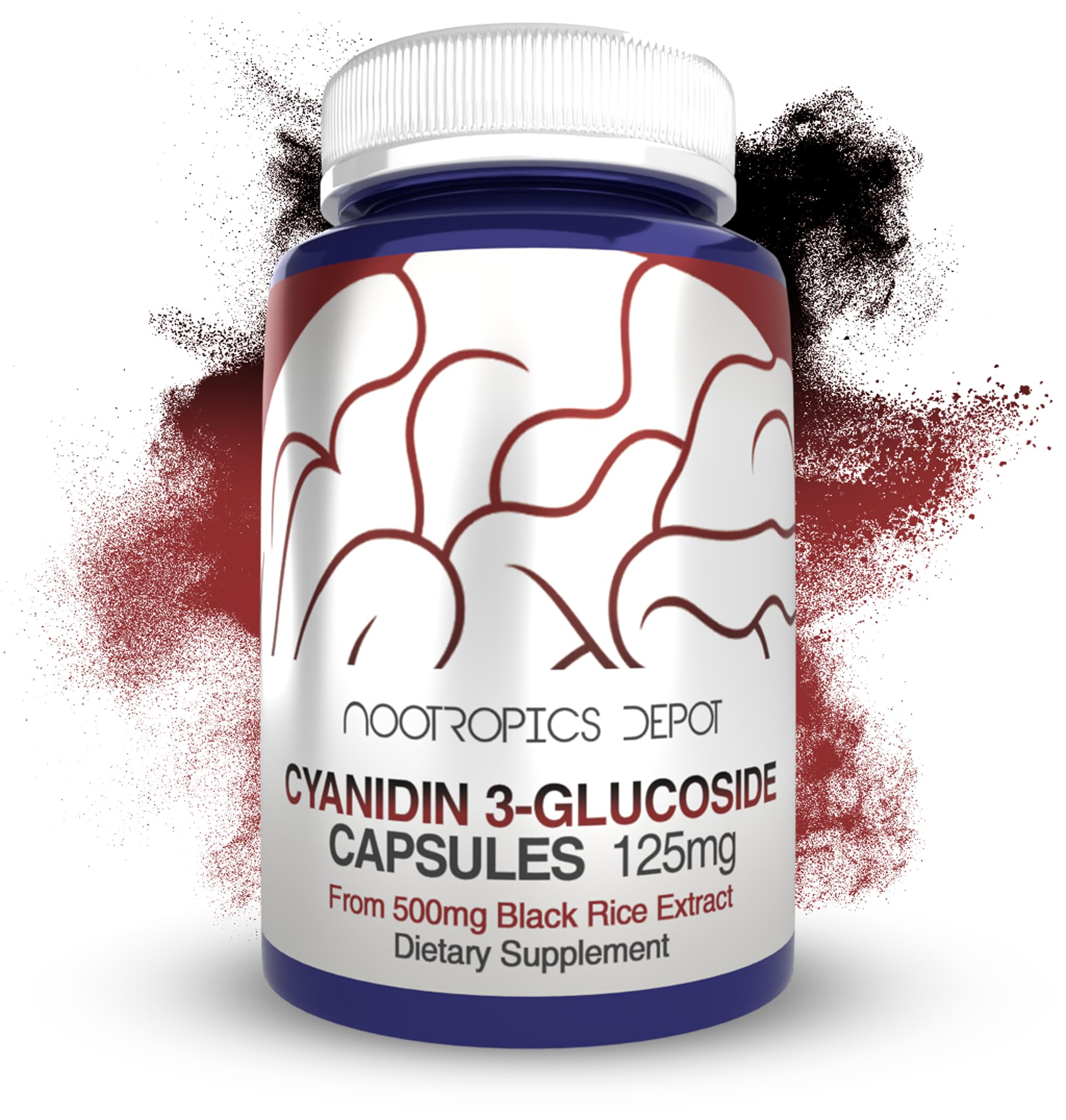 Foto 2 pulgar | Suplemento Nootropics Depot Cianidin 3-glucósido 125 Mg 60 Cápsulas - Venta Internacional.