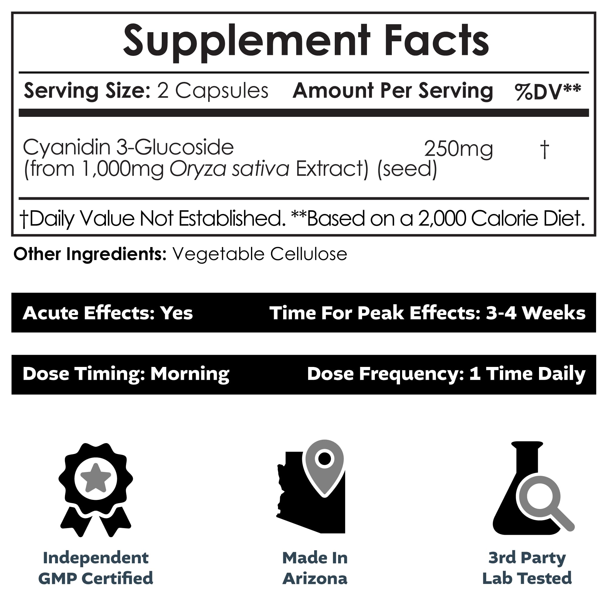 Foto 3 pulgar | Suplemento Nootropics Depot Cianidin 3-glucósido 125 Mg 60 Cápsulas - Venta Internacional.