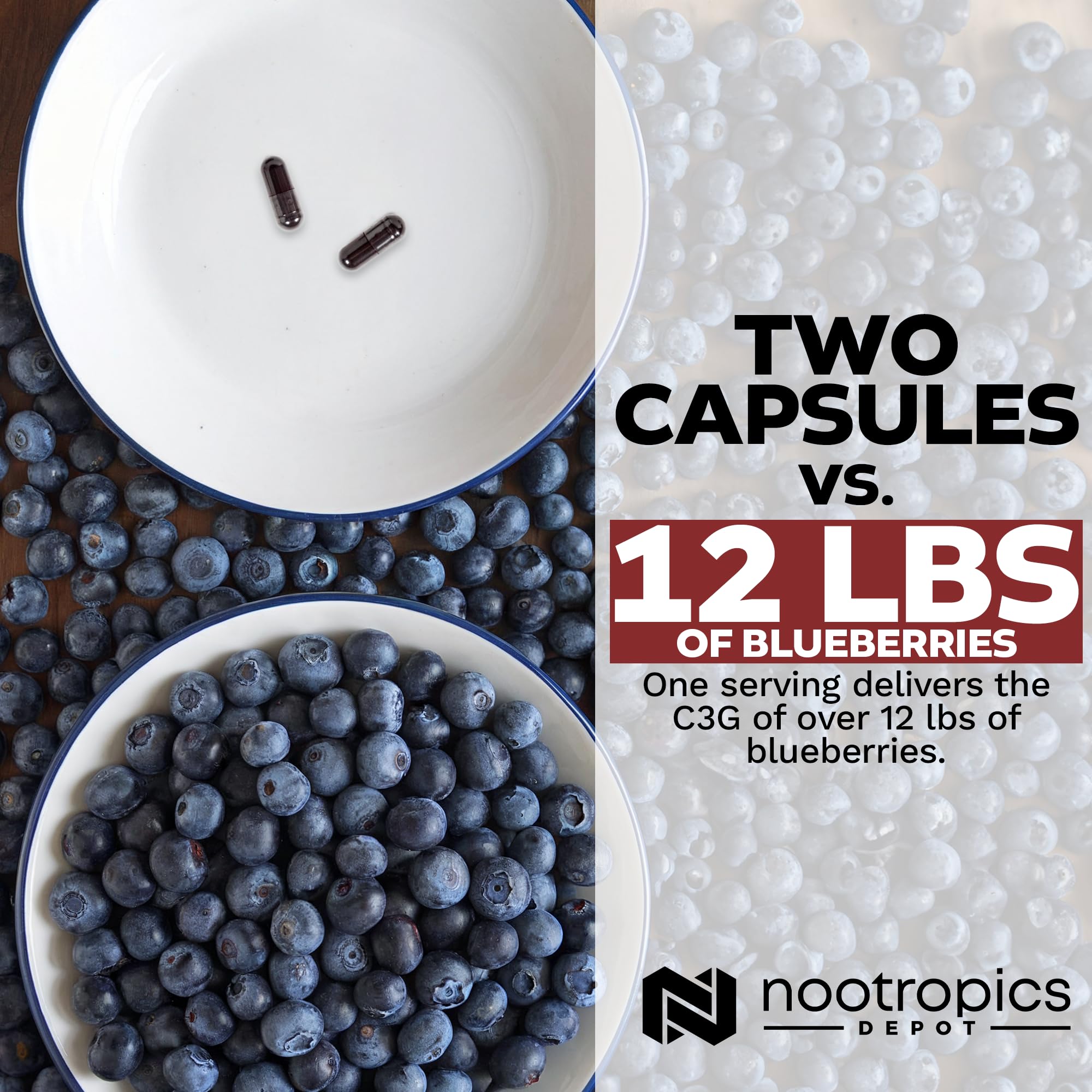 Foto 5 | Suplemento Nootropics Depot Cianidin 3-glucósido 125 Mg 60 Cápsulas - Venta Internacional.