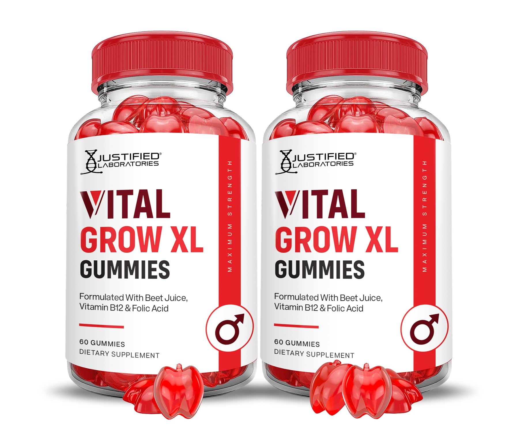 Foto 2 pulgar | Gomitas Vital Grow Xl Performance De 1000 Mg Con Acv (paquete De 2) - Venta Internacional.