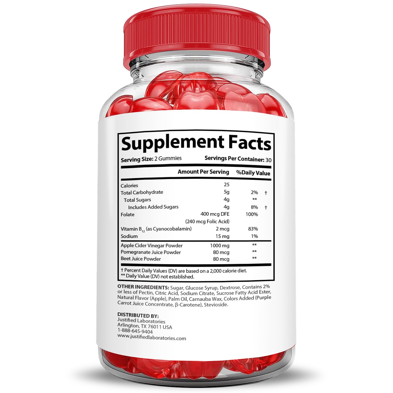 Foto 6 pulgar | Gomitas Vital Grow Xl Performance De 1000 Mg Con Acv (paquete De 2) - Venta Internacional.