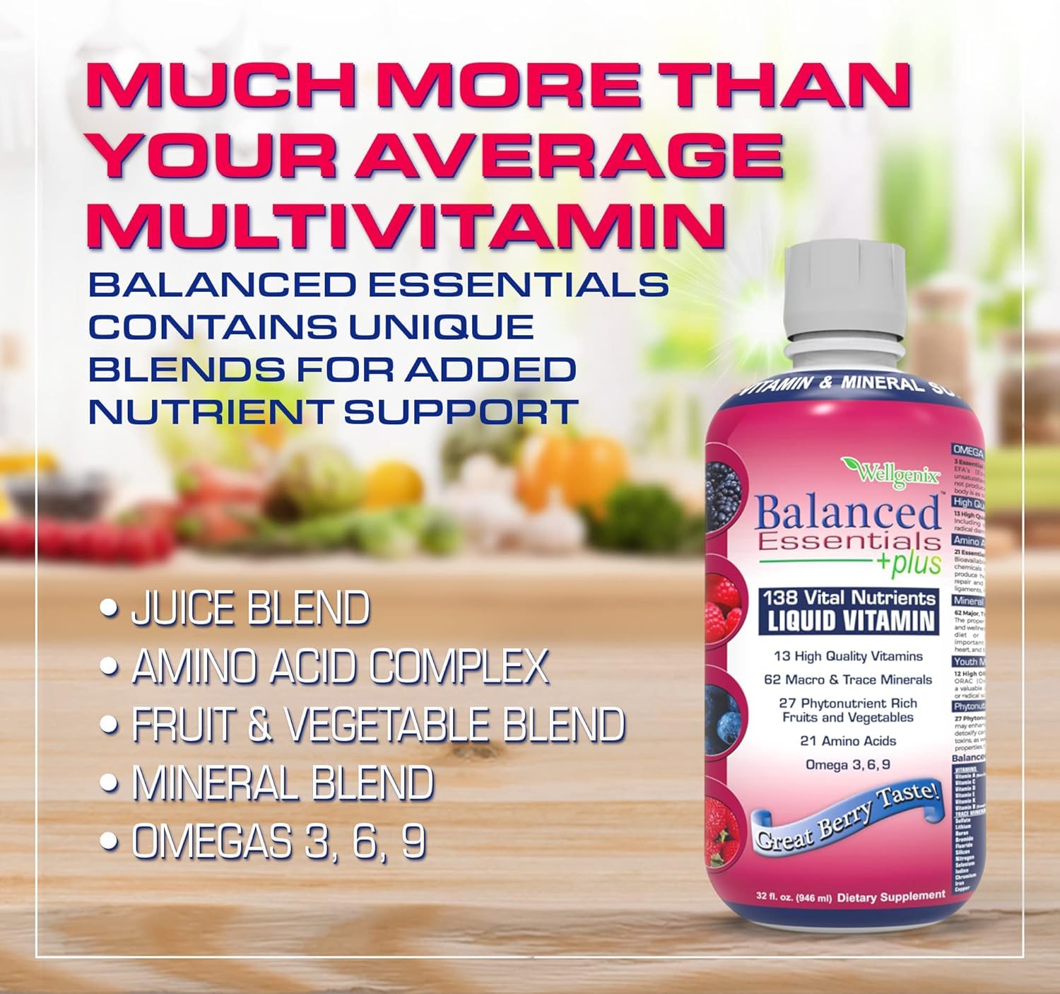 Foto 5 pulgar | Vitamina Líquida Wellgenix Balanced Essentials Plus 960 Mlx2 - Venta Internacional.