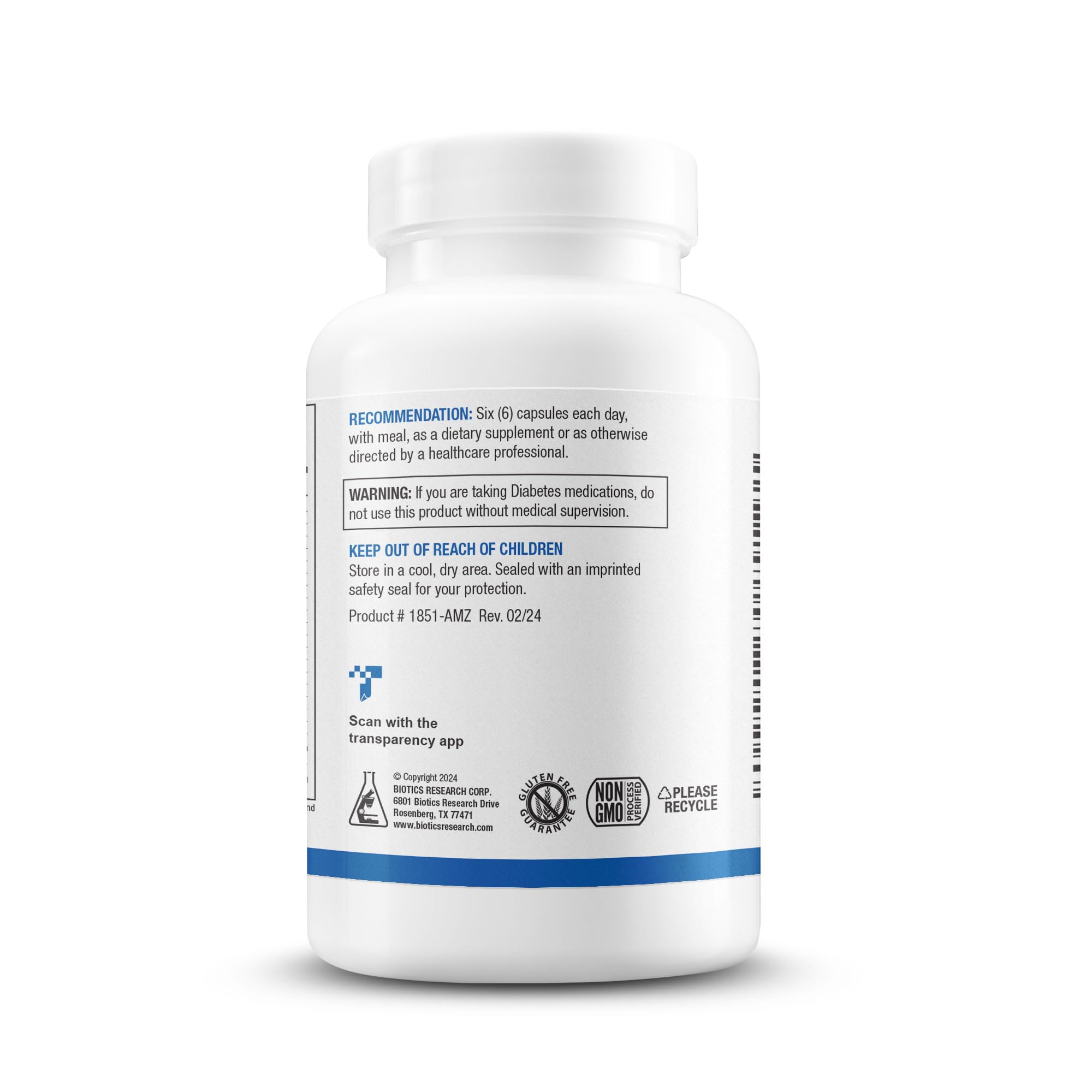 Foto 3 pulgar | Suplemento Biotics Research Glucobalance 180 Cápsulas - Venta Internacional.