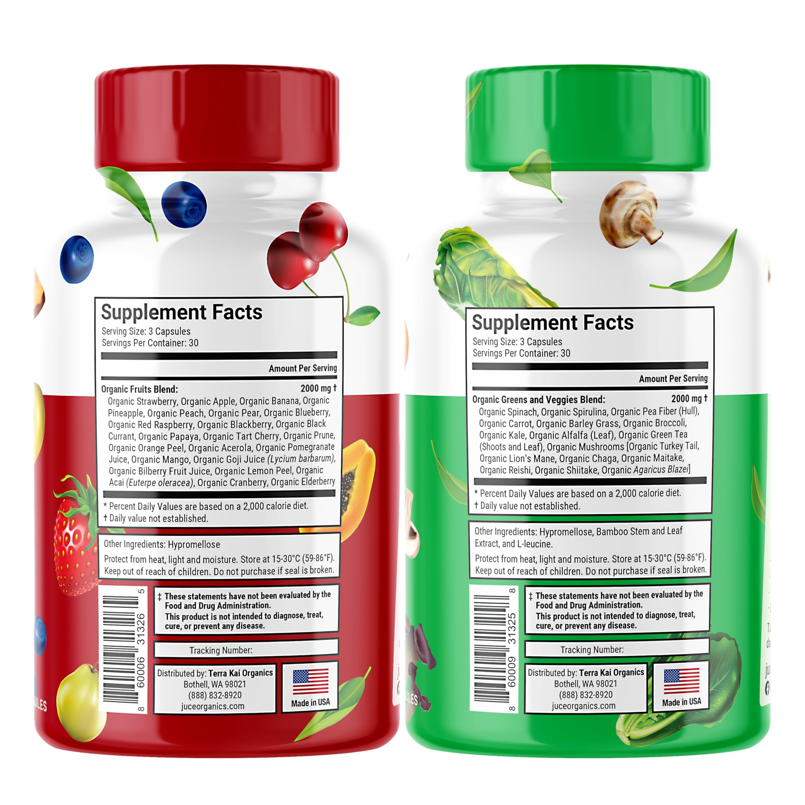Foto 4 pulgar | Suplemento De Superfrutas Y Superverduras De Terra Kai Organics - Venta Internacional.