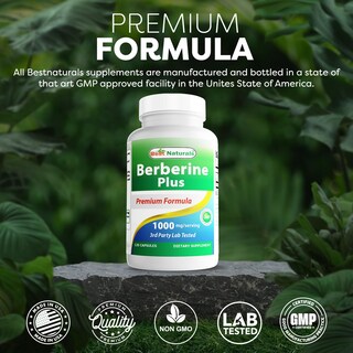 Foto 5 | Suplemento Best Naturals Berberine Plus 1000 Mg 120 Cápsulas X 2 - Venta Internacional.