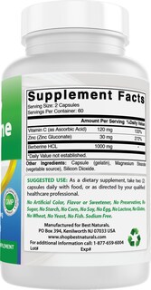 Foto 6 | Suplemento Best Naturals Berberine Plus 1000 Mg 120 Cápsulas X 2 - Venta Internacional.