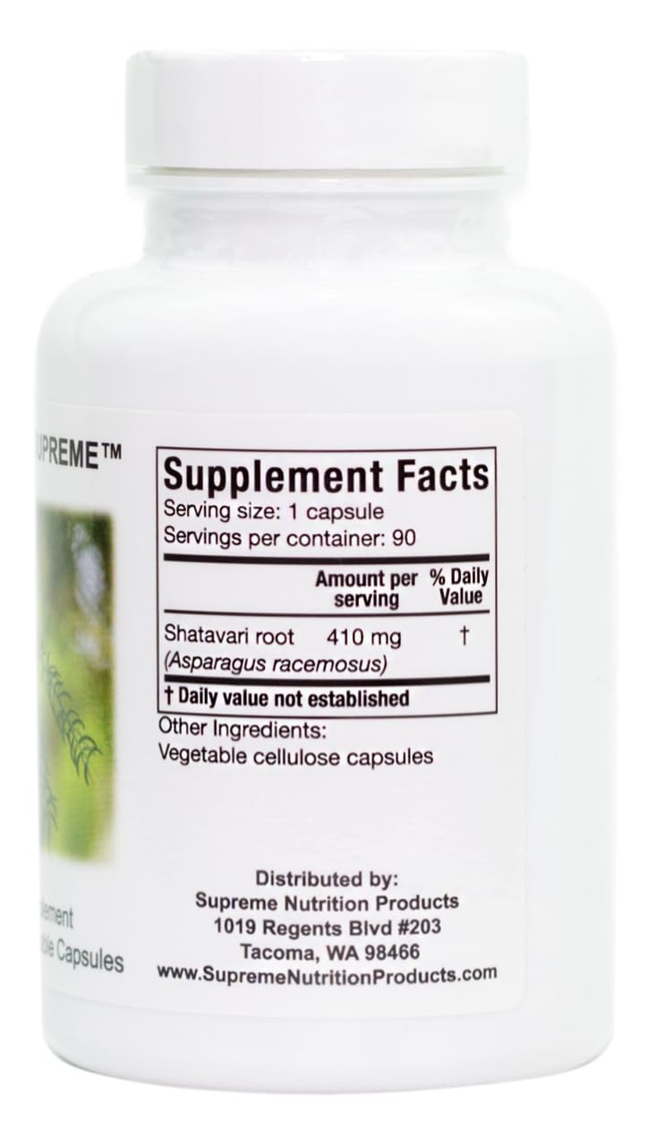 Foto 4 pulgar | Supreme Nutrition Shatavari Supreme 90 Cápsulas - Venta Internacional.