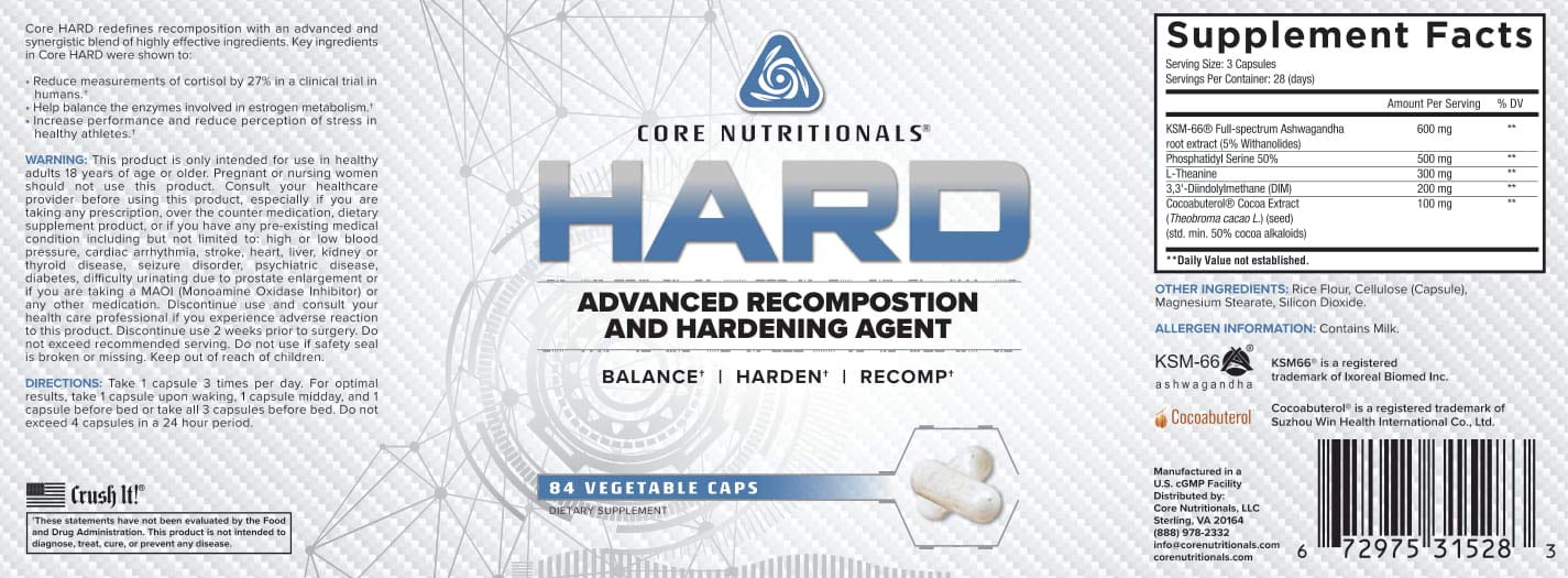 Foto 3 pulgar | Suplemento Core Nutritionals Platinum Hard Advanced 84 Cápsulas - Venta Internacional.