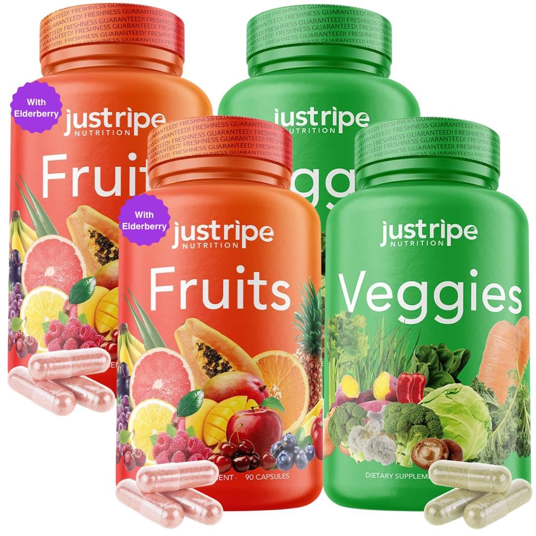 Foto 2 pulgar | Suplemento De Frutas Y Verduras Just Ripe Nutrition, 180 Cápsulas - Venta Internacional.