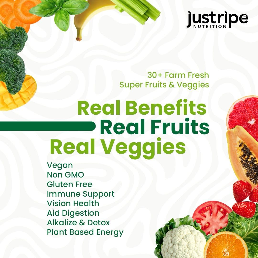 Foto 3 pulgar | Suplemento De Frutas Y Verduras Just Ripe Nutrition, 180 Cápsulas - Venta Internacional.