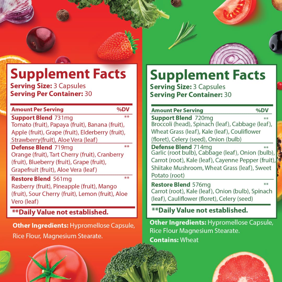 Foto 5 | Suplemento De Frutas Y Verduras Just Ripe Nutrition, 180 Cápsulas - Venta Internacional.