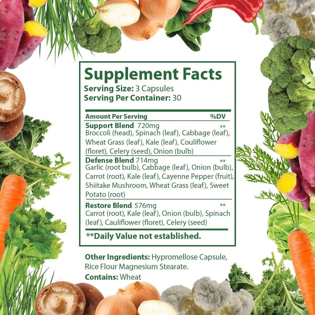 Foto 7 | Suplemento De Frutas Y Verduras Just Ripe Nutrition, 180 Cápsulas - Venta Internacional.
