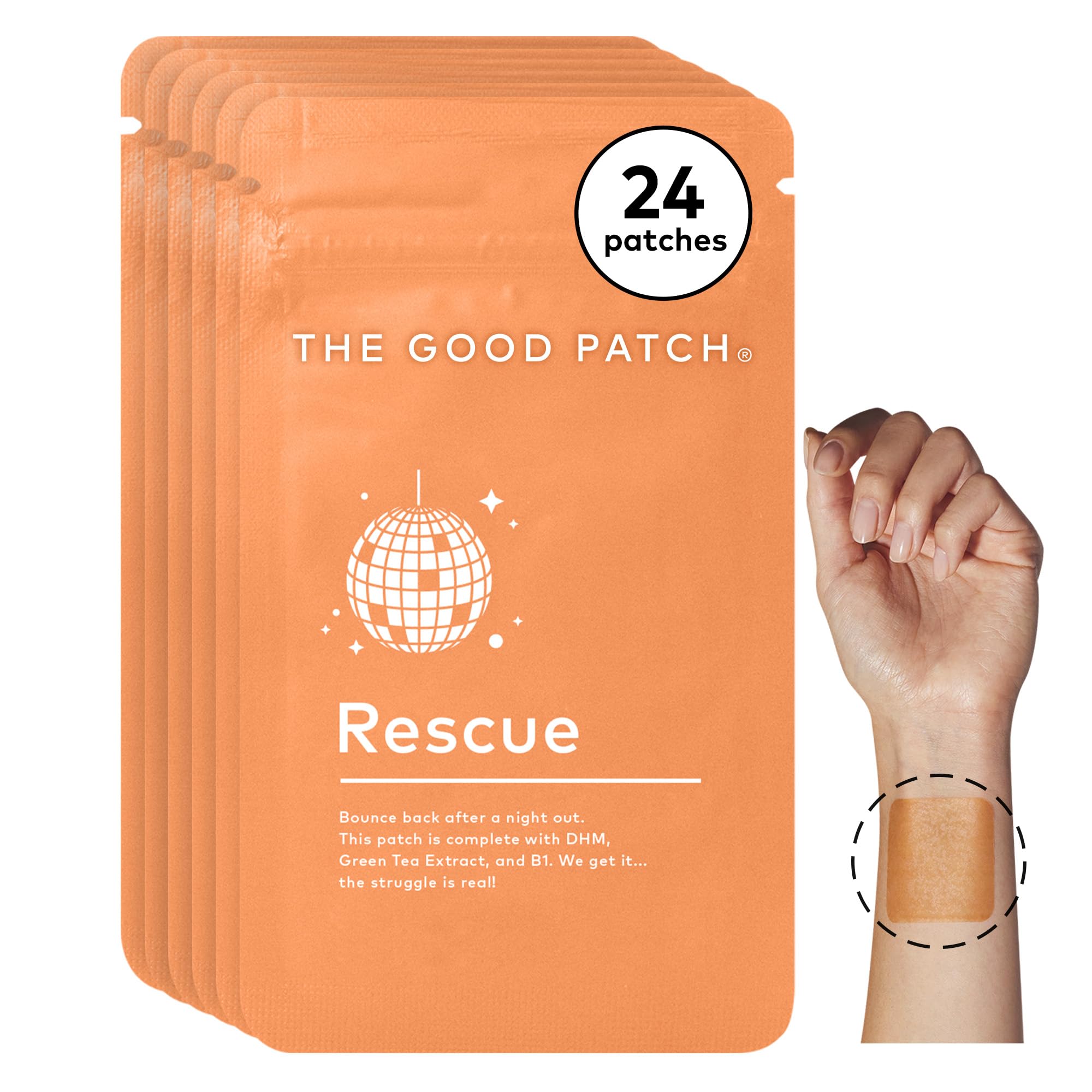 Foto 1 | Rescue Patch The Good Patch Para Después De La Fiesta Con Dhm Y Vitamina B1 - Venta Internacional.