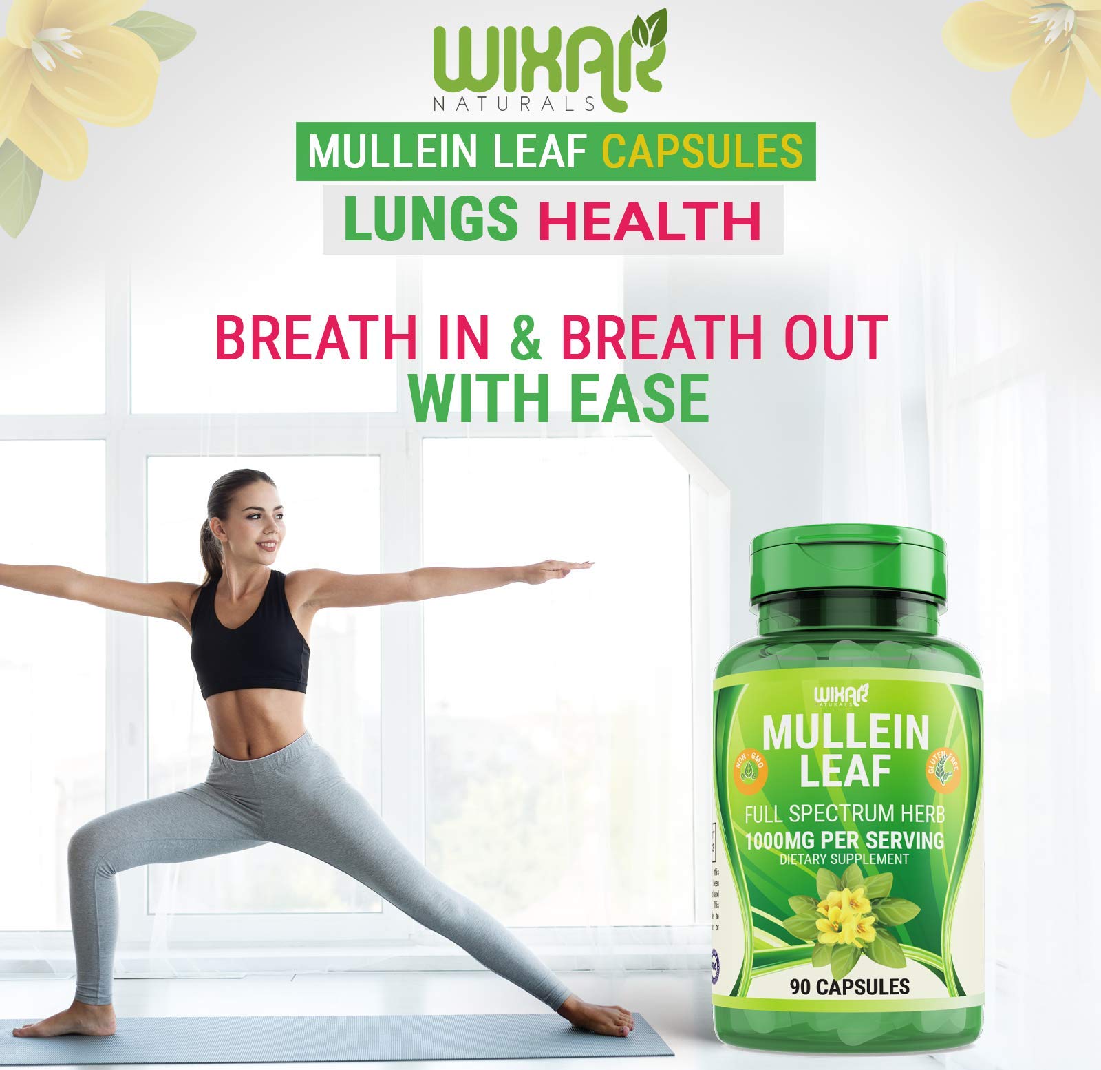 Foto 6 | Suplemento Wixar Naturals En Cápsulas De Hoja De Gordolobo 90 X 1000 Mg - Venta Internacional.