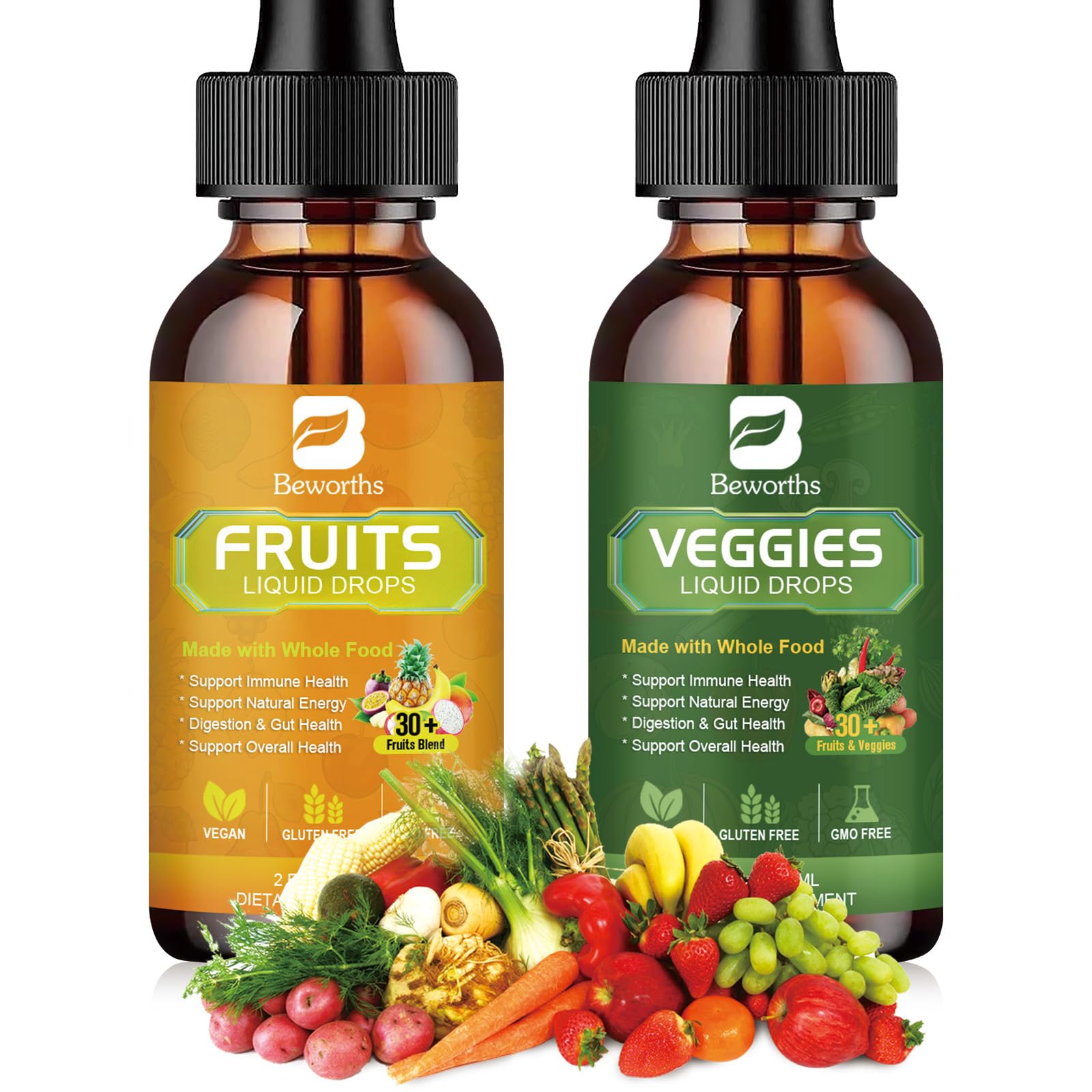 Foto 2 pulgar | Suplemento B Que Merece La Pena Comer Frutas Y Verduras Con Vitaminas Naturales, 30 Ml - Venta Internacional.